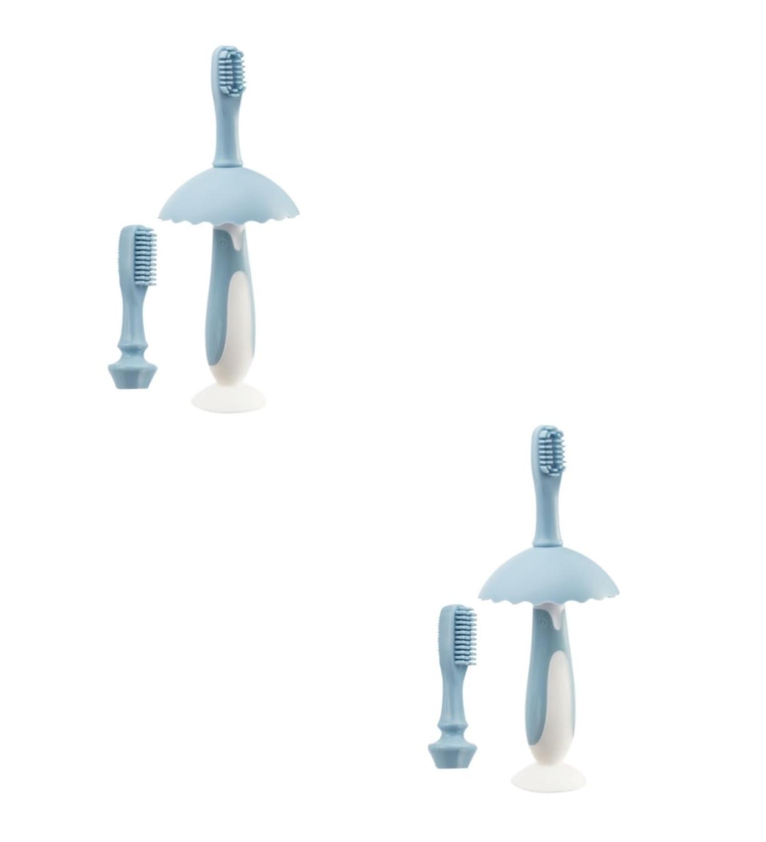 Minkissy Cartoon Toddler Toothbrush Set - 2 Child-Friendly Cleaning Brushes for Kids & Toddlers - Buy Online on GoSupps.com