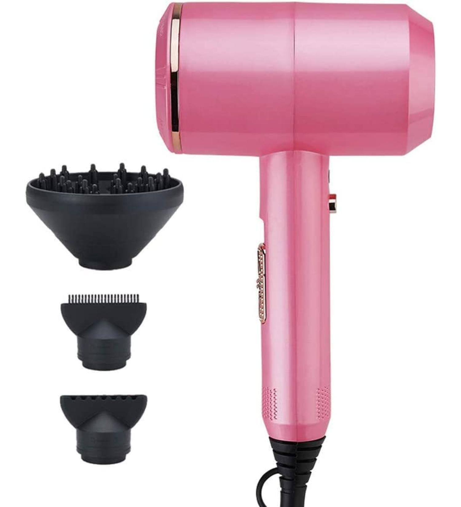 JYYBN Hair Dryer. Professional Hair Dryer Cold and Hot 2000W Anion Blow Dryer DC Motor with Concentrator Diffuser and Induction Function Dry - Buy Online on GoSupps.com