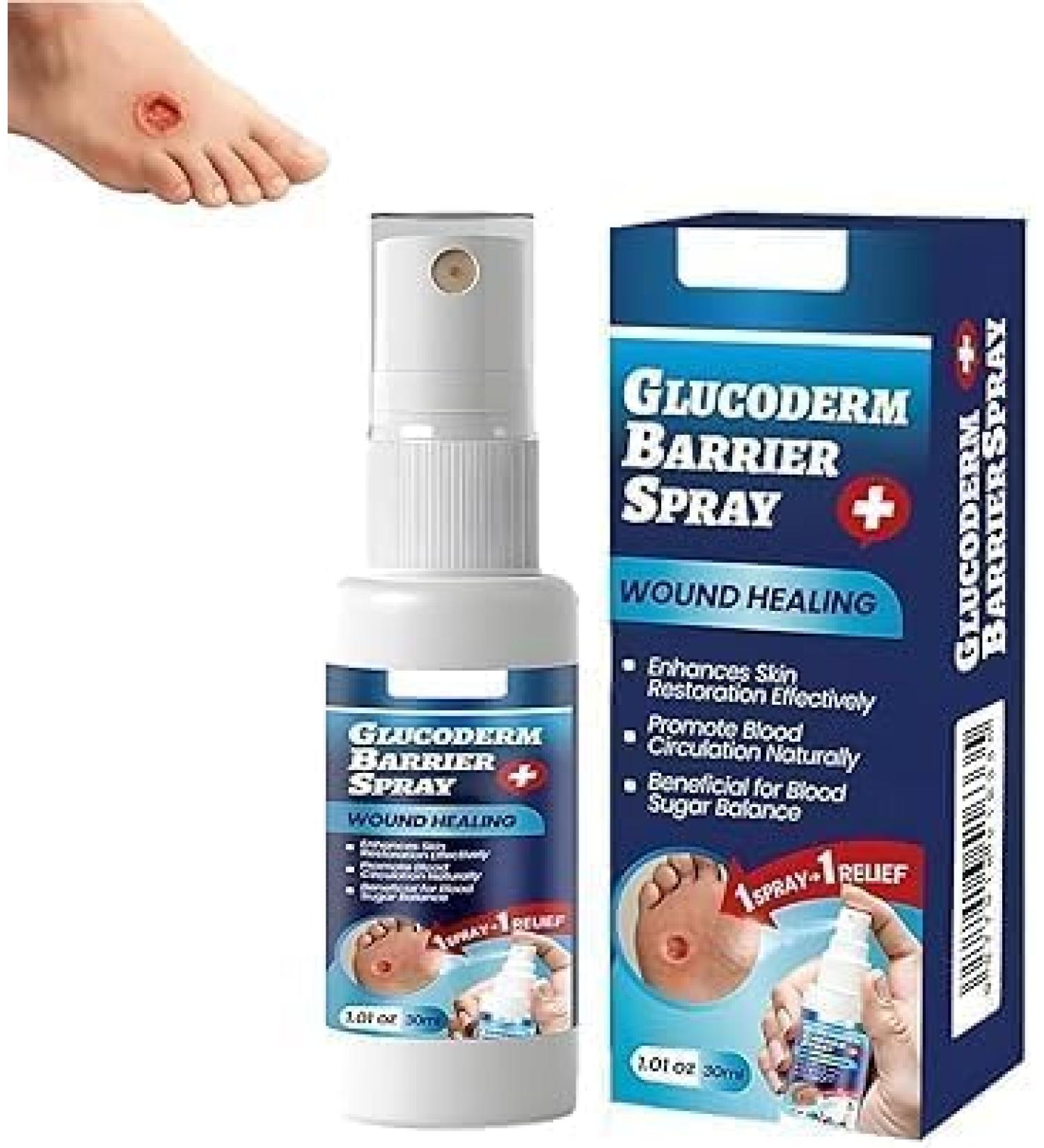 Spray barri re GlucoDerm Protection barri re cutan e fiable Soulage la s cheresse des pieds Convient tous types de peau 1pcs - Buy Online on GoSupps.com