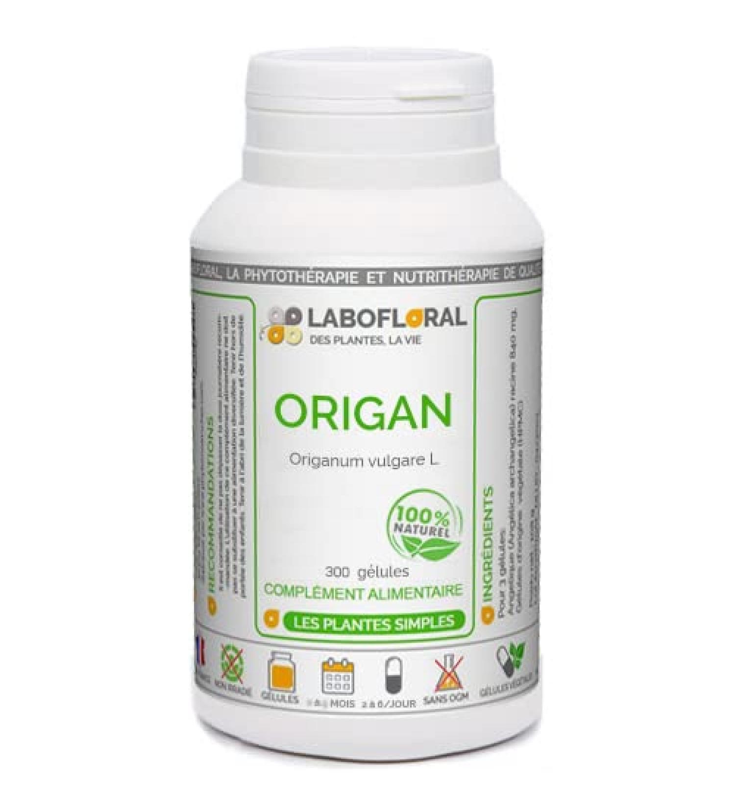 Origan Labofloral 300 g lules dos es 250 mg - Compl ment alimentaire - digestion respiration - Fabriqu en France