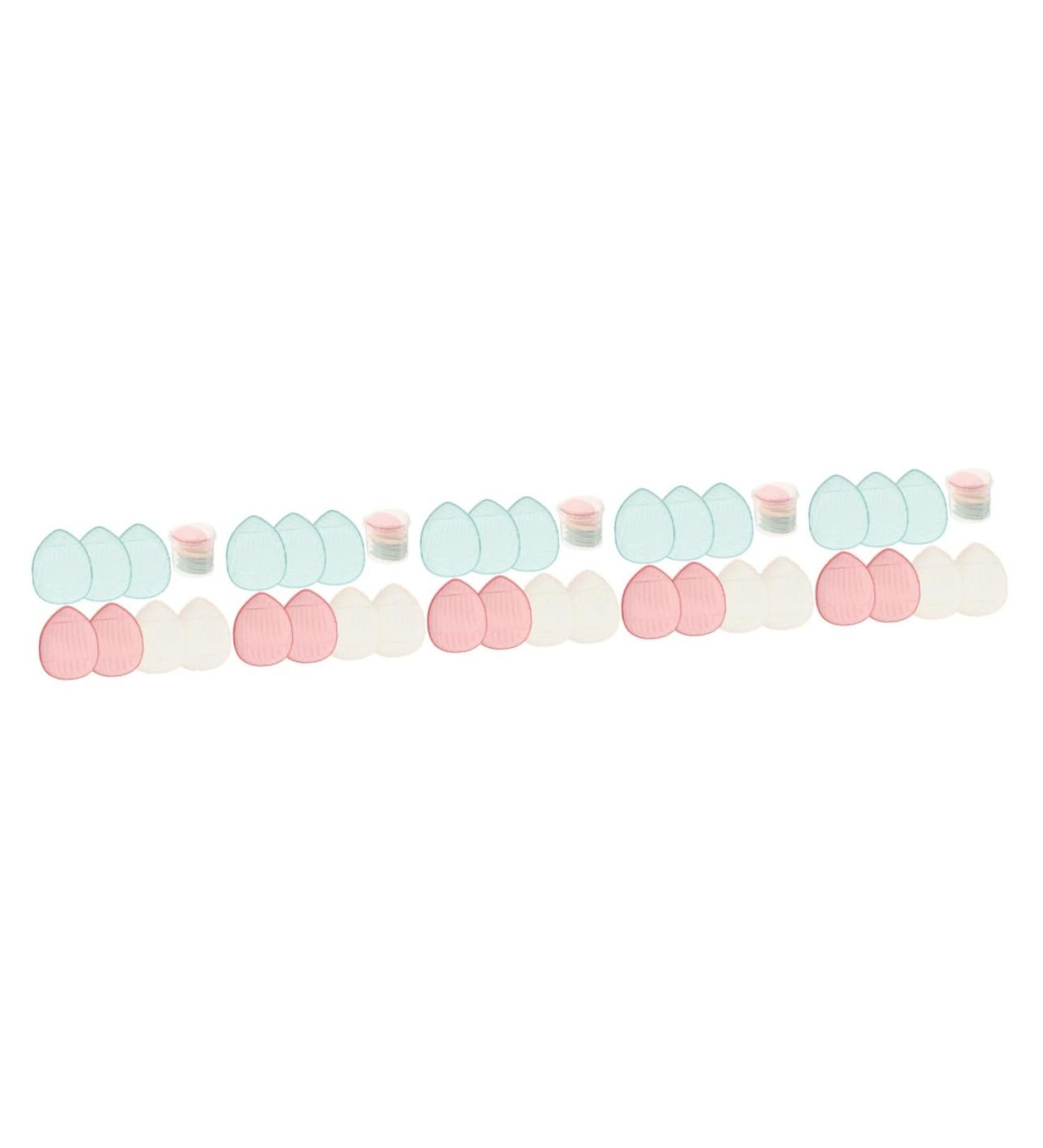 POPETPOP Makeup Tools 35 Pcs Fingertip Puff Powder Puffs for Face Powder Beauty Sponge Powder Mini Puffs Mini Sponges Face Sponges Miss Triangle Cosmetics Hydrophilic Polyurethane 1 count (Pack of 1) Random Colorx5pcs - Buy Online on GoSupps.com