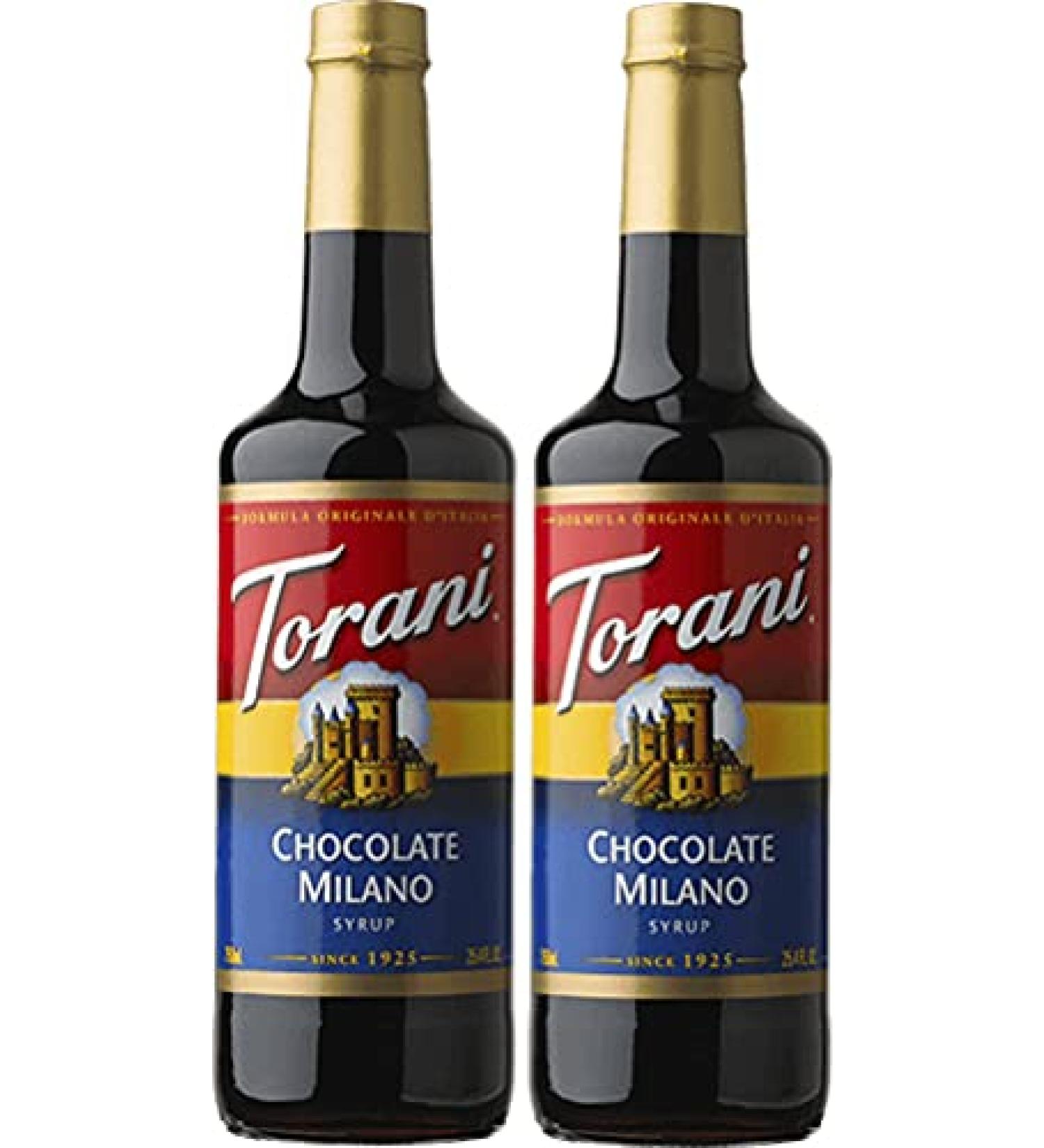 Torani Chocolate Milano Flavour Syrup 750ml bottle 2 Pack Brown Chocolate 750 ml (Pack of 2) - Buy Online on GoSupps.com