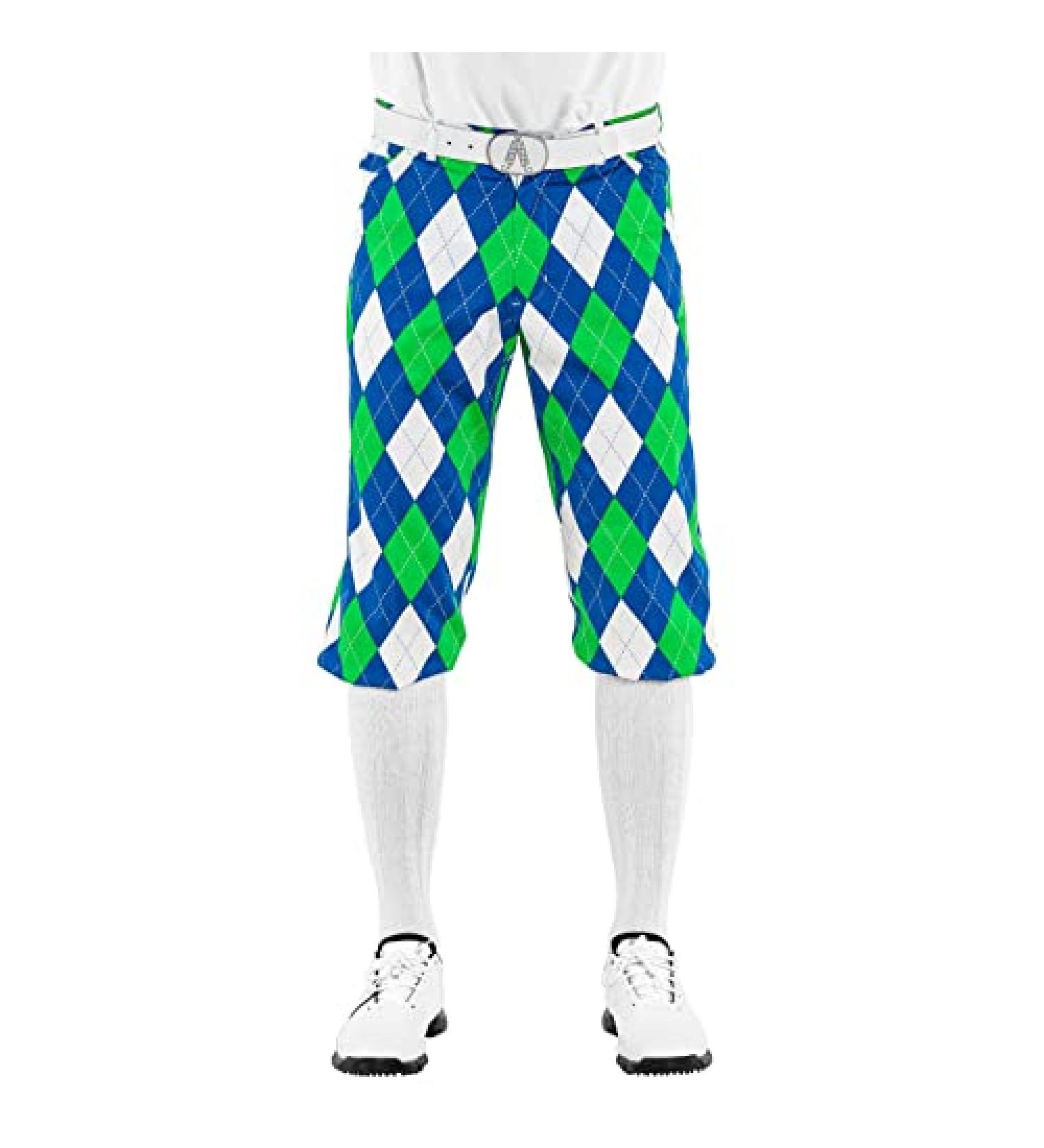 Royal & Awesome Men's Crazy Golf Knickers - Blues on the Green | Golf Pants & Outfits in Size 36 - Buy Online on GoSupps.com