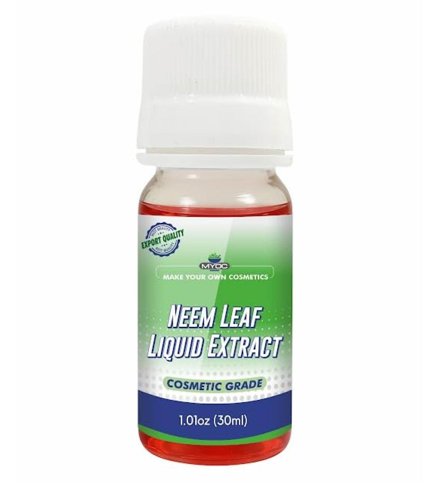 Myoc Neem_Leaf_Liquid_Extract__Cosmetic_Grade_Botanical_Ingredient__NonEdible__Herbal_Extract_for_DIY_Skincare_&_Haircare__30ml