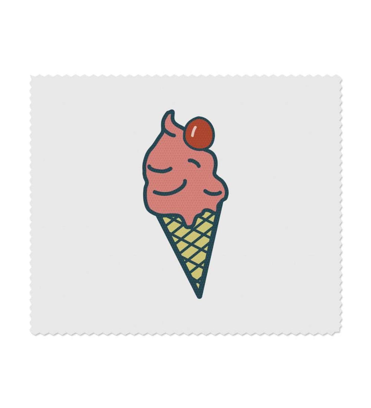 Buy Azeeda Ice Cream Cone Microfiber Lens Cleaning Cloths - Colorful Summer Pack of 2 | Perfect for Glasses & Screens - Buy Online on GoSupps.com