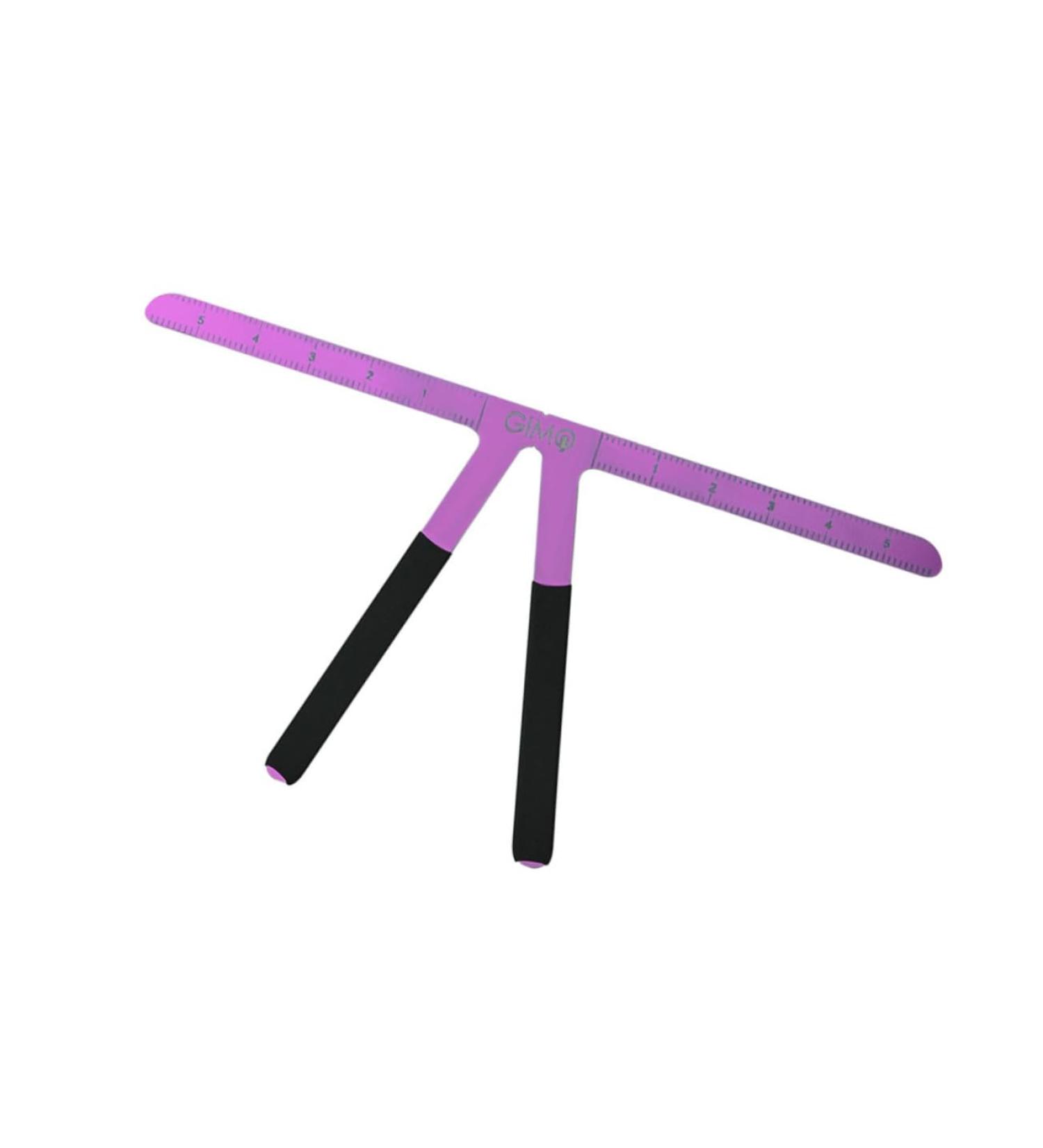 Mipcase Steel Shaper Triangle Measuring Eyebrow Tool Positioning Household Ruler Nose Position Stainless 13.8x7cm Purple - Buy Online on GoSupps.com