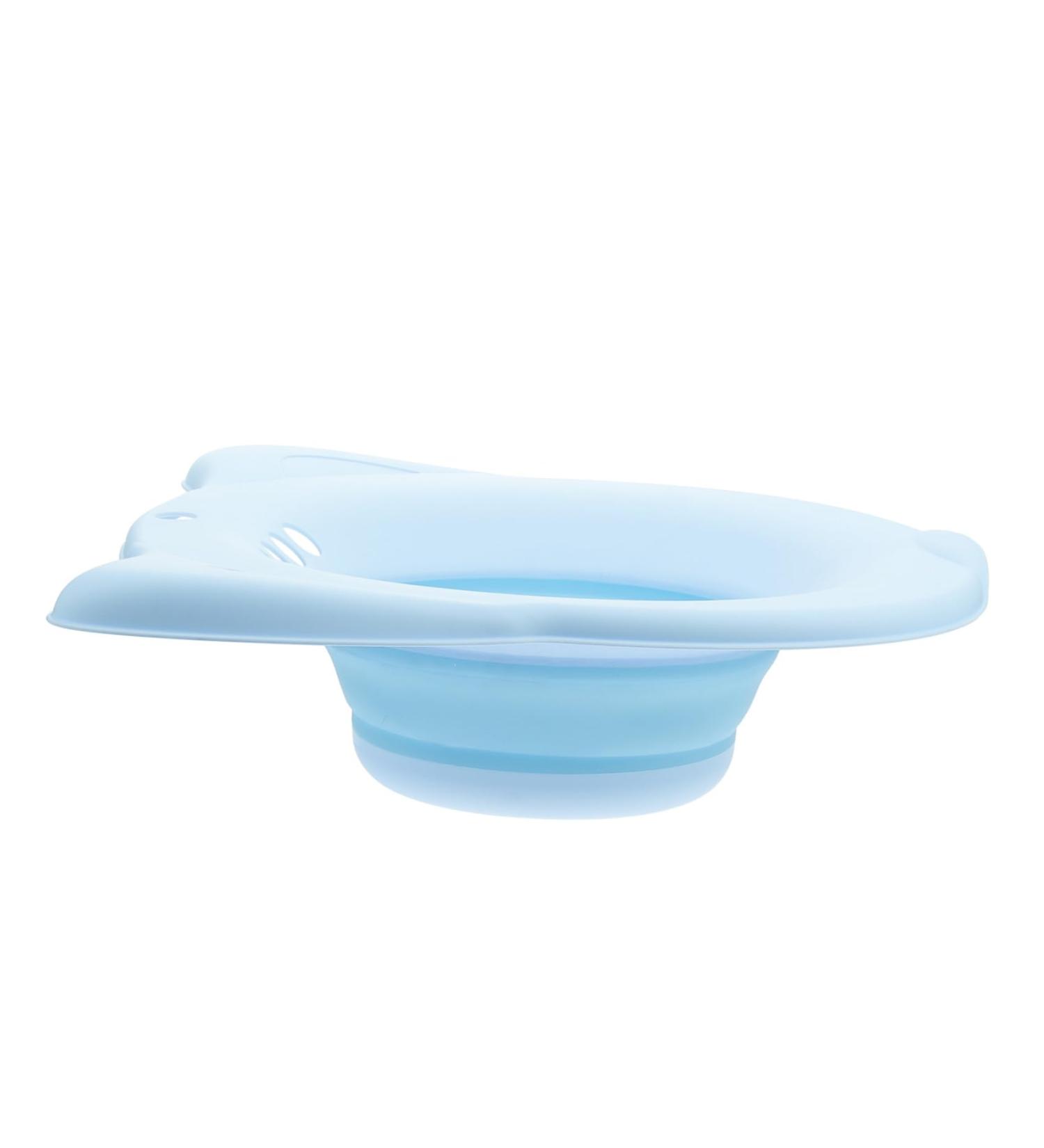 Portable Women's Bidet Kit - Folding Toilet Wash Basin | Convenient Care Accessory for Home - Blue 42x32x11.5 - Buy Online on GoSupps.com