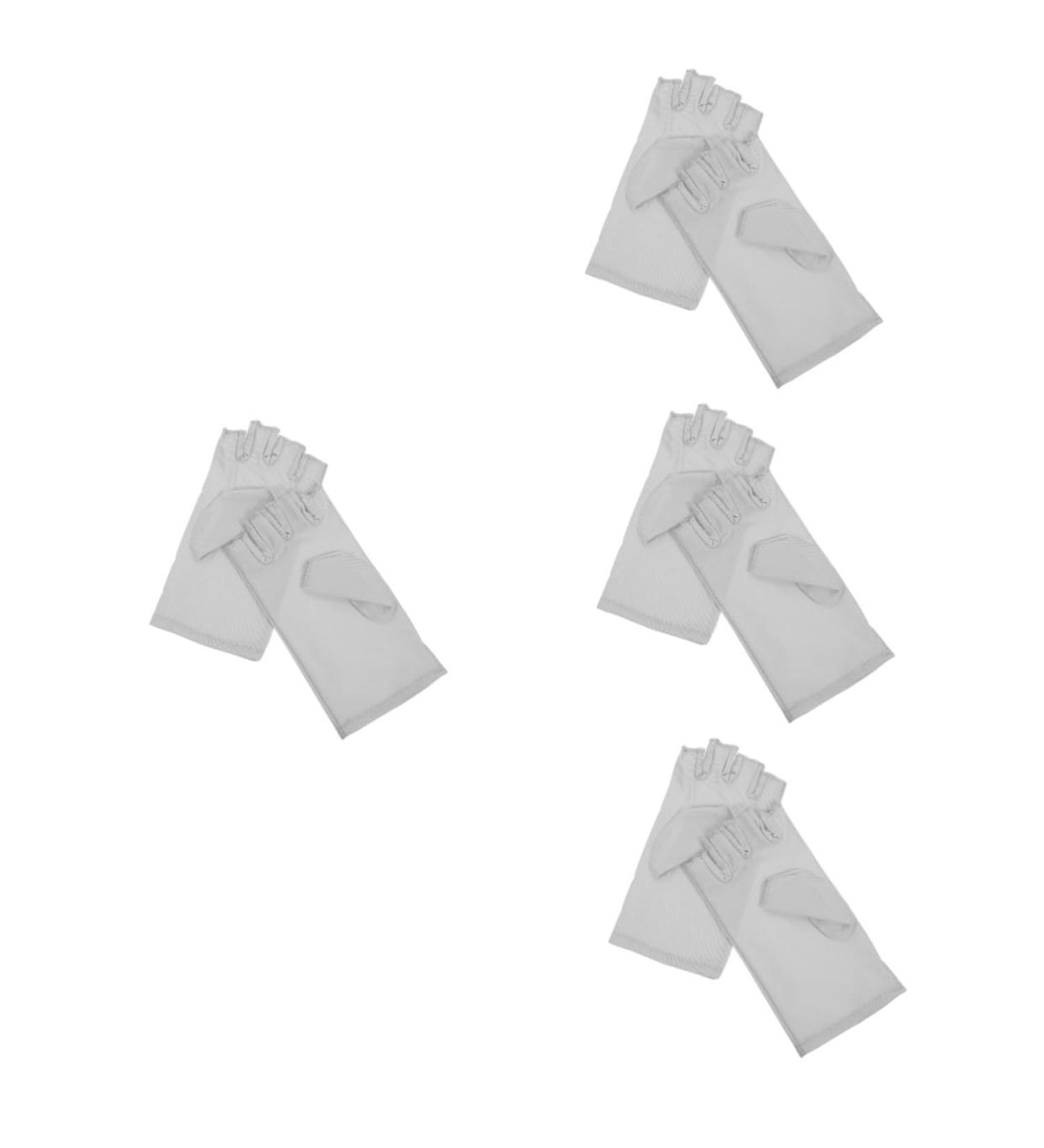 Healeved 4 Pairs Nail Gloves Uv Protection Manicure Gloves Salon Manicure Gloves Uv Protection Gloves Led Gloves Gel Nail Lamp Gloves Sun Gloves Miss Spandex Protector - Buy Online on GoSupps.com