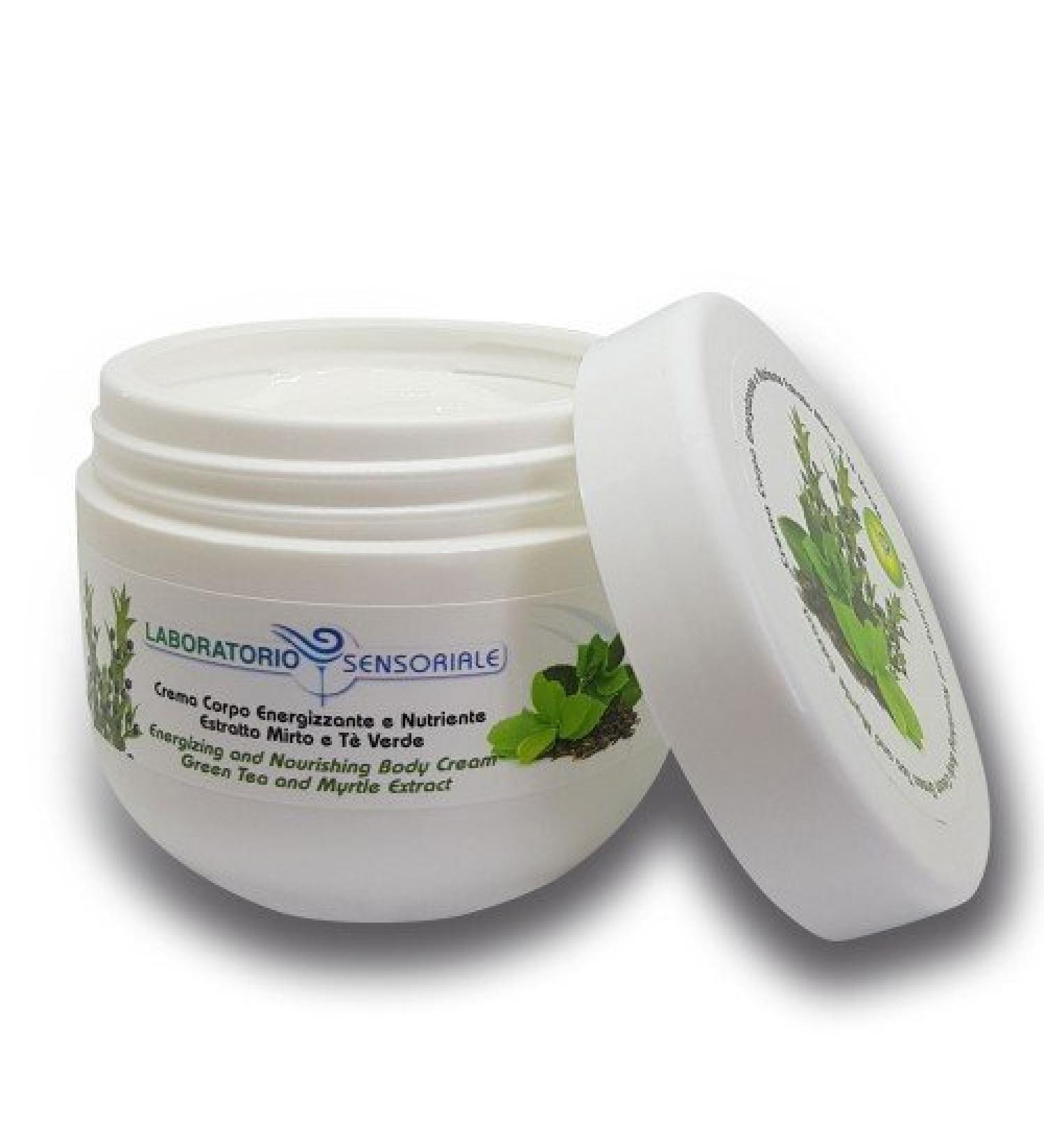 Energy and nutrient body cream with Mirto and Green Tea extract