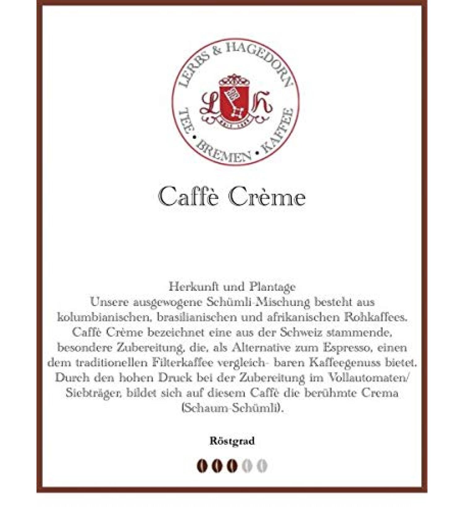 Lerbs & Hagedorn Coffee Cream 1 kg
