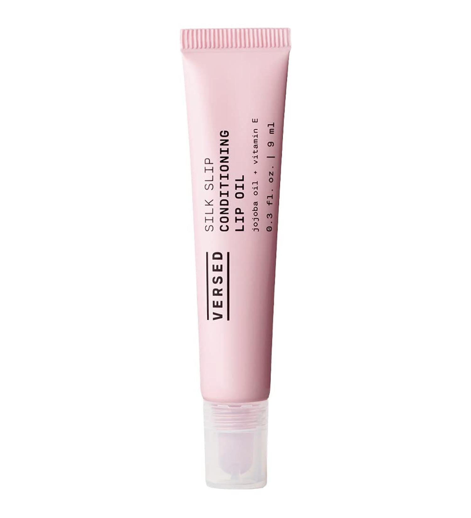 Versed Silk Slip Conditioning Lip Oil - Vegan Lip Balm & Gloss Alternative with Jojoba Oil & Vitamin E for Soft Smooth Lips - Long-Lasting Moisturizer (0.3 oz - Buy Online on GoSupps.com