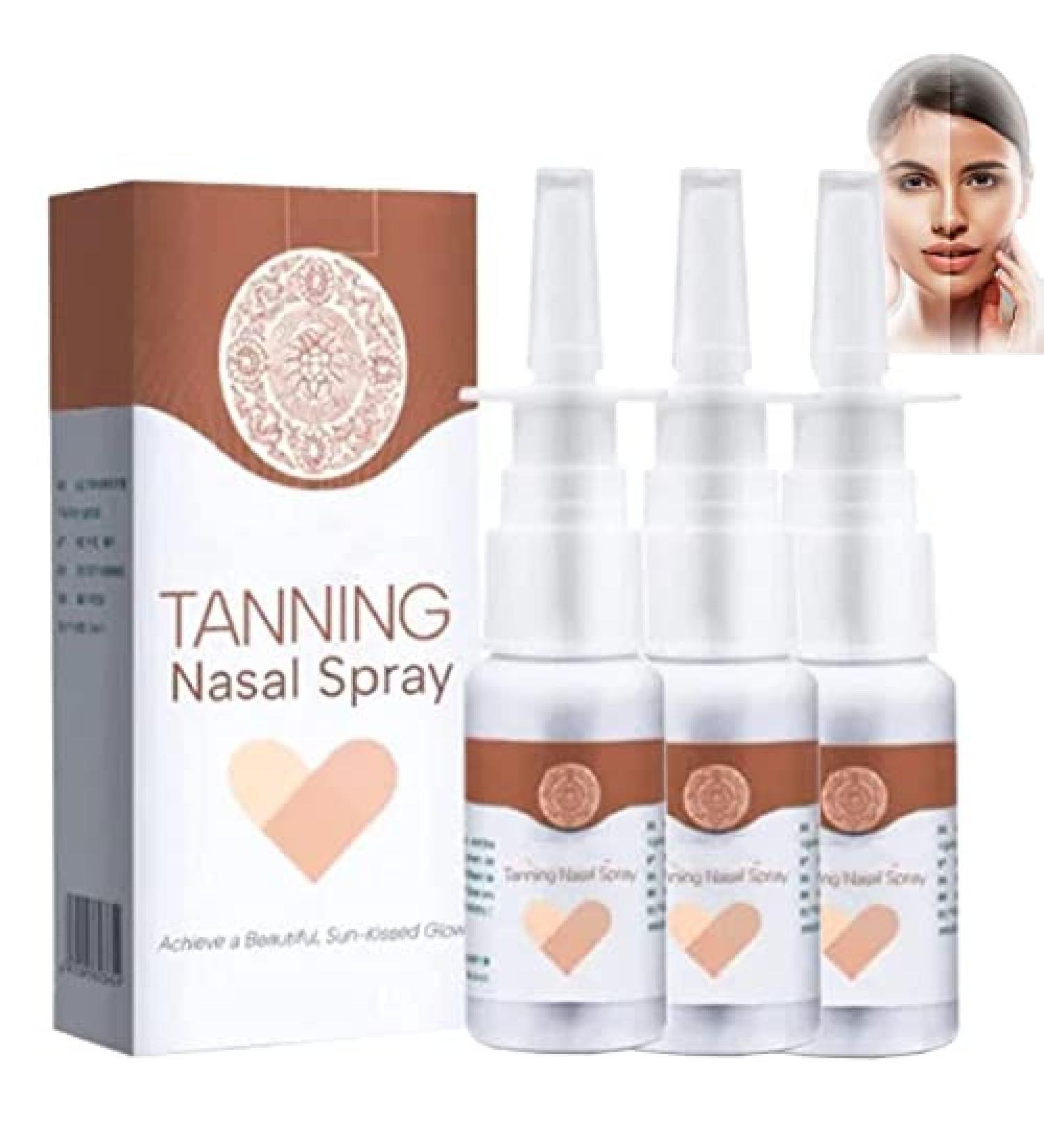 BronzeMist Tanning Nasal Spray Self-Tanning Facial Mist Tanning Sunless Spray Deep Tanning Dry Spray Sunless Tanning Mist Natural-Looking Tan (3 Pcs) - Buy Online on GoSupps.com