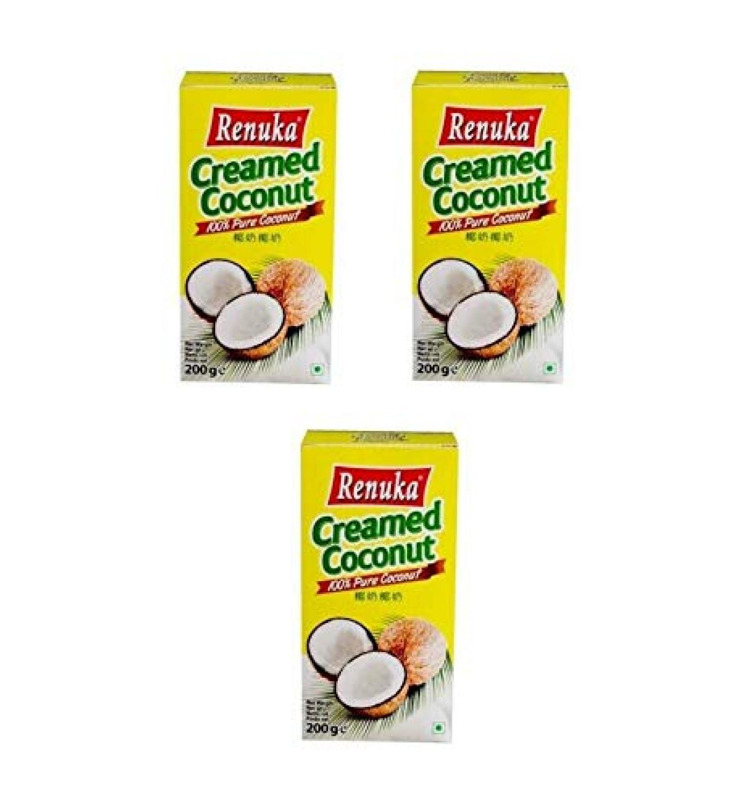 Pamai Pai Three-pack: 3 x 200g Coconut Cream Coconut Cream for Curry