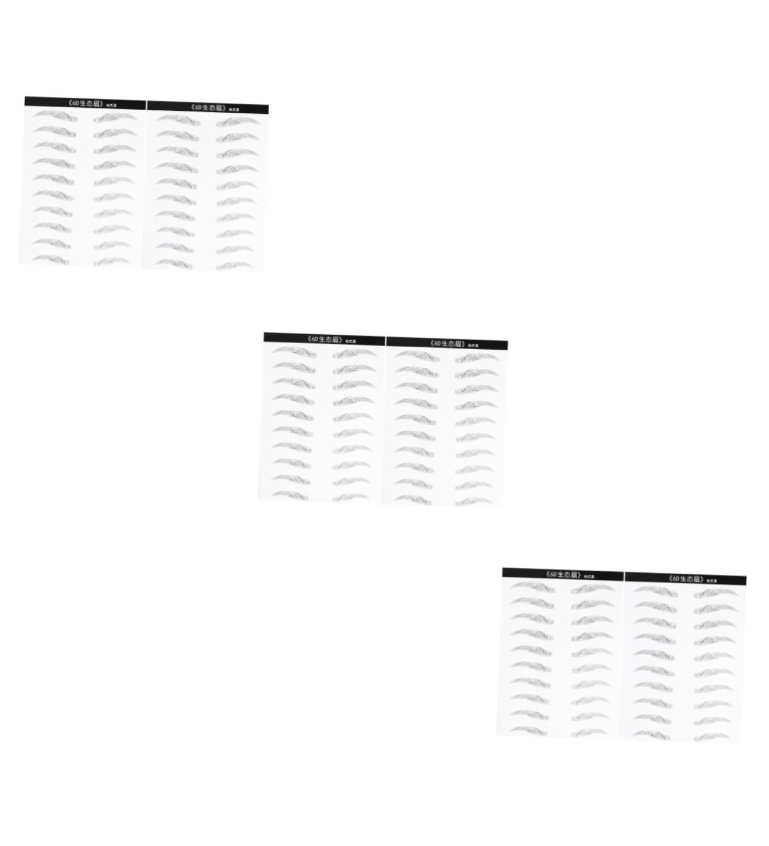 Beavorty 6 Sheets Pairs Beauty Eyebrow Stickers Eyebrow Transfer Simulation Eyebrow Hair 6d Makeup Tools - Buy Online on GoSupps.com
