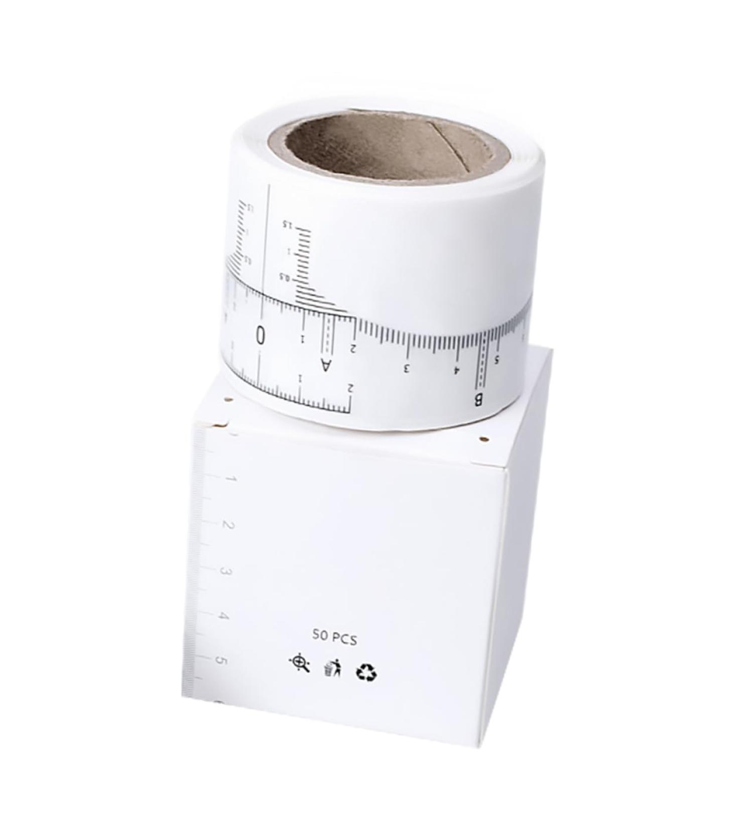  BIUDECO 1 Roll Eyebrow Ruler Tattoo Measuring Makeup Supplies Eyebrow Scale Ruler Eyebrow Makeup Ruler White Female Paper Escalator Disposable - Buy Online on GoSupps.com