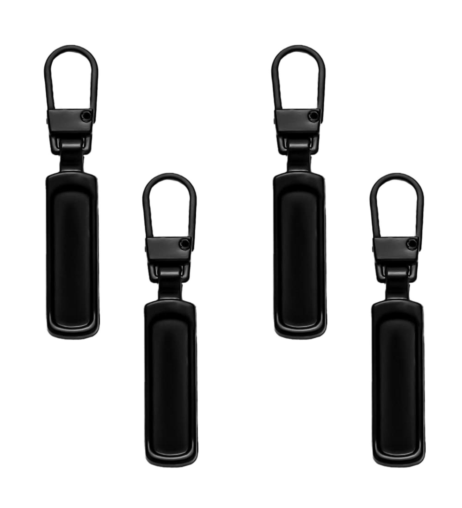 Premium Metal Zipper Pulls - 4 Pack Replacement Parts for Wallets Clothes Jeans & Luggage - Buy Online on GoSupps.com