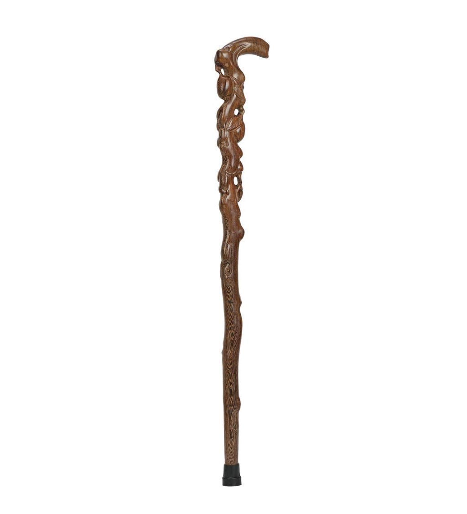 Chicken Wing Wooden Root Carving with Shape Middle-Aged Crutch Anti-Skid Walking Stick Wood Carving 90cm Crutches Hello Independence - Buy Online on GoSupps.com
