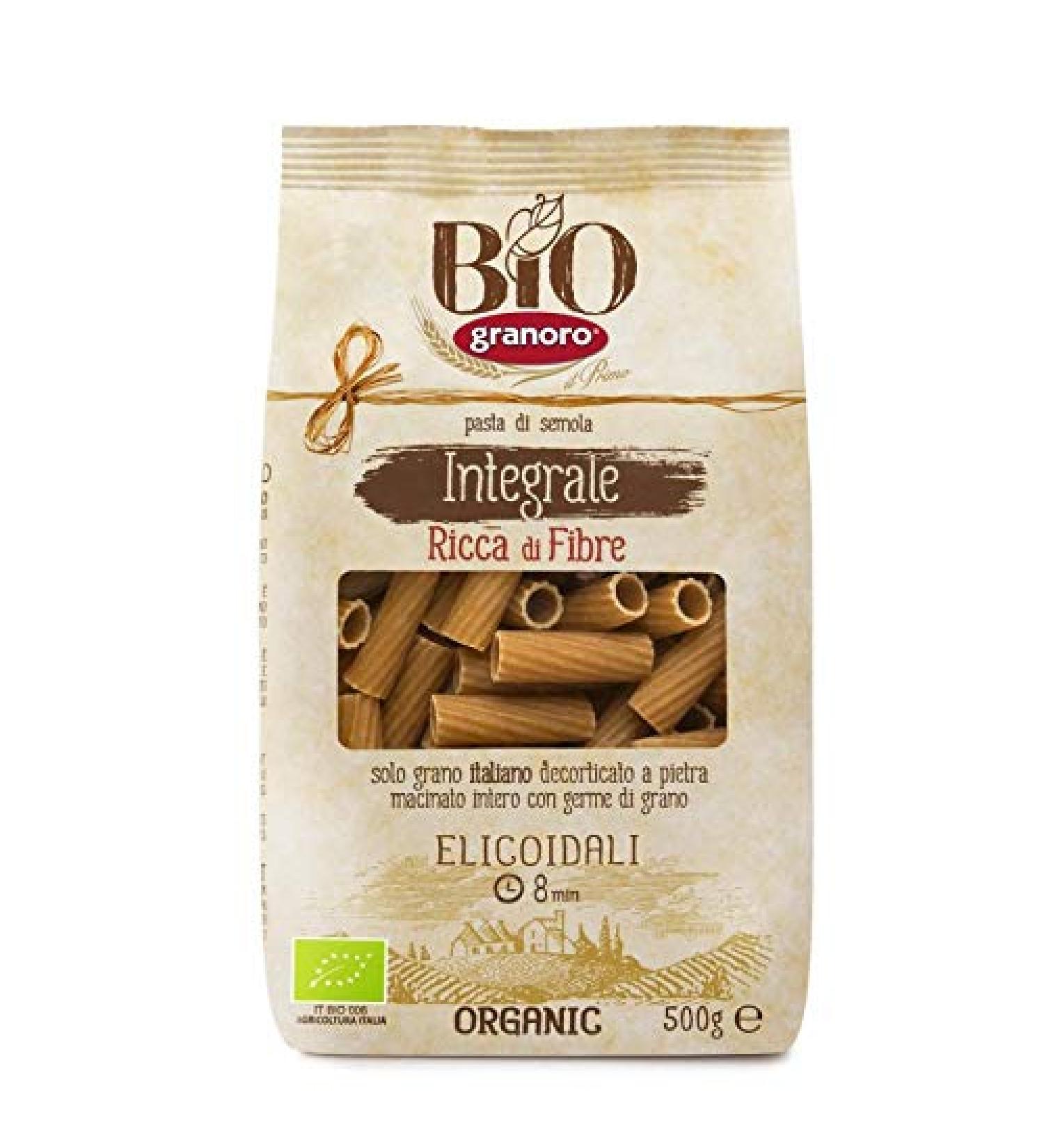  Granoro Granoro Elicoidali Integral Organic 500 g Pack of 4 Free Delivery - Buy Online on GoSupps.com