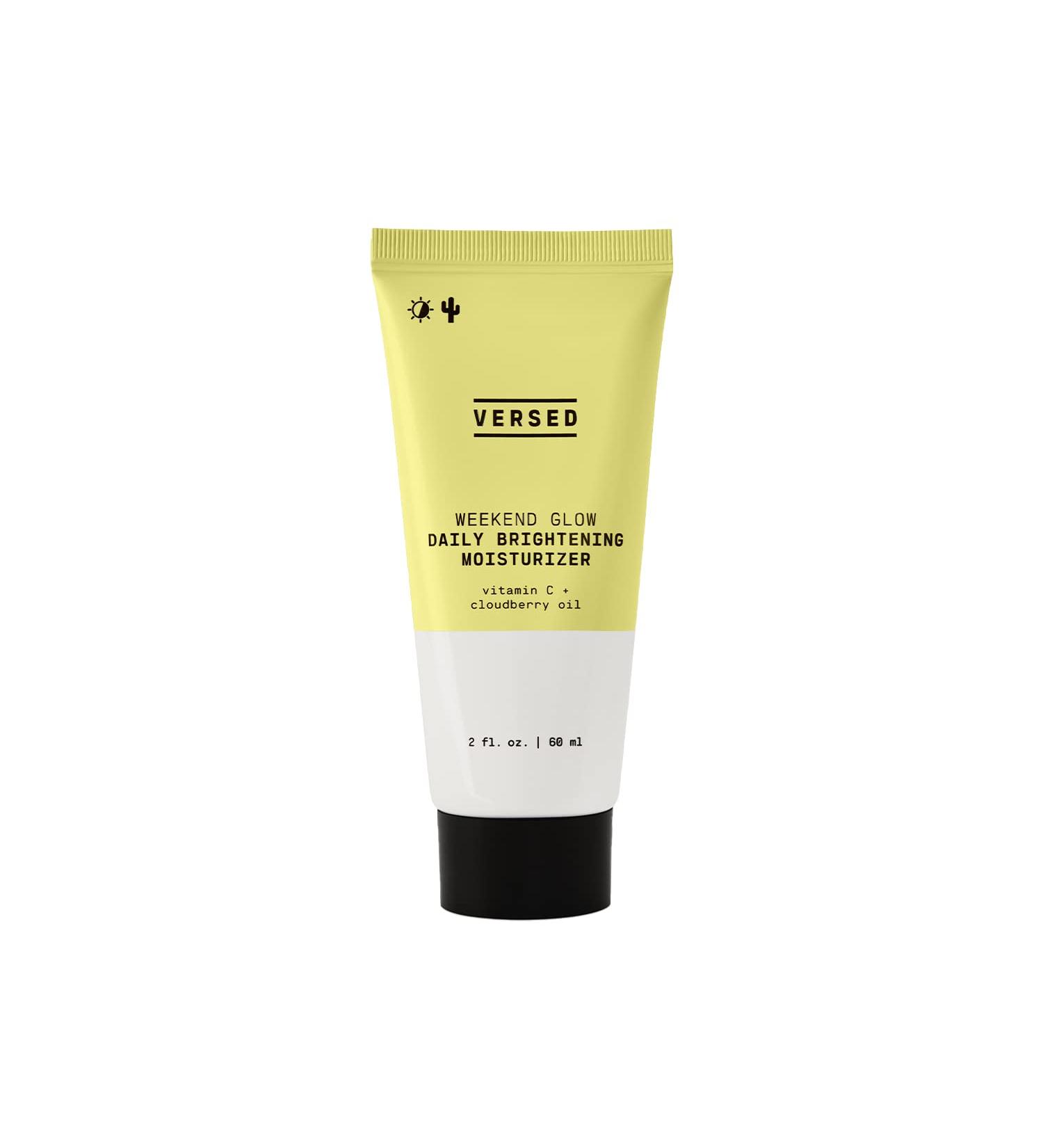 Versed Weekend Glow Daily Brightening Moisturizer - Vegan Vitamin C Hydrating Face Moisturizer with Cloudberry Seed Oil - 2oz - Buy Online on GoSupps.com