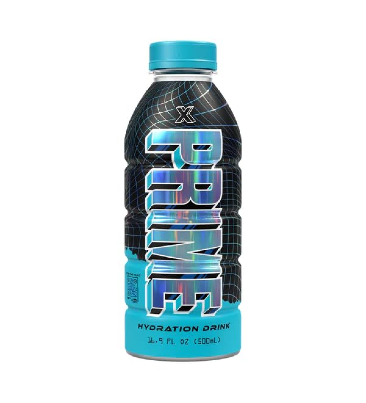 Limited Edition X Strawberry Lemonade Prime Hydration Blue Holographic Bottle (1 Bottle - 16.9 Fl Oz - USA Exclusive) - Buy Online on GoSupps.com
