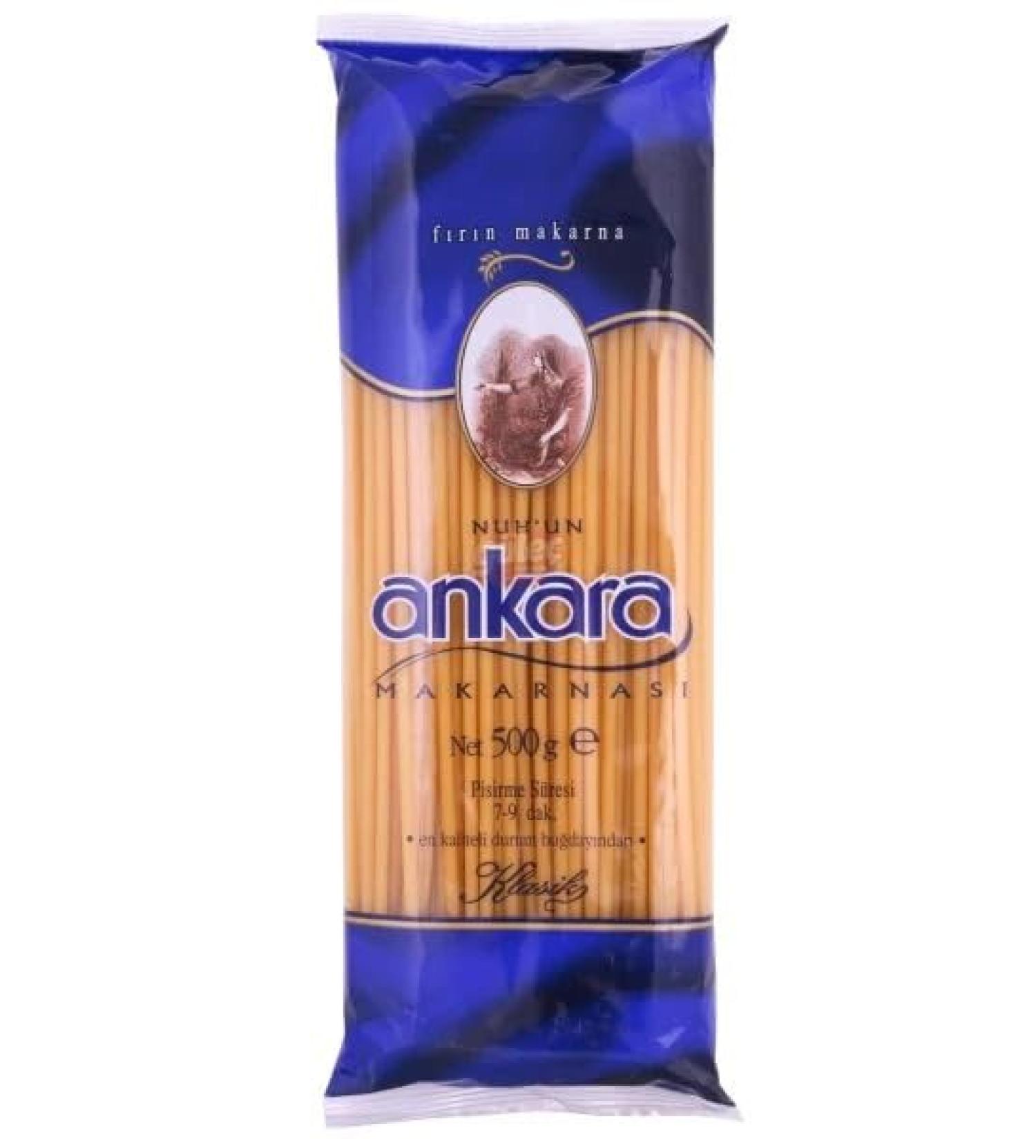 Nuh'un Ankara Makarnasi Bucati Pasta (Firin Makarna) | Embrace the Authenticity of Pure Pasta | Additive-Free Excellence for Quick and Delicious Cooking | 4x500gr
