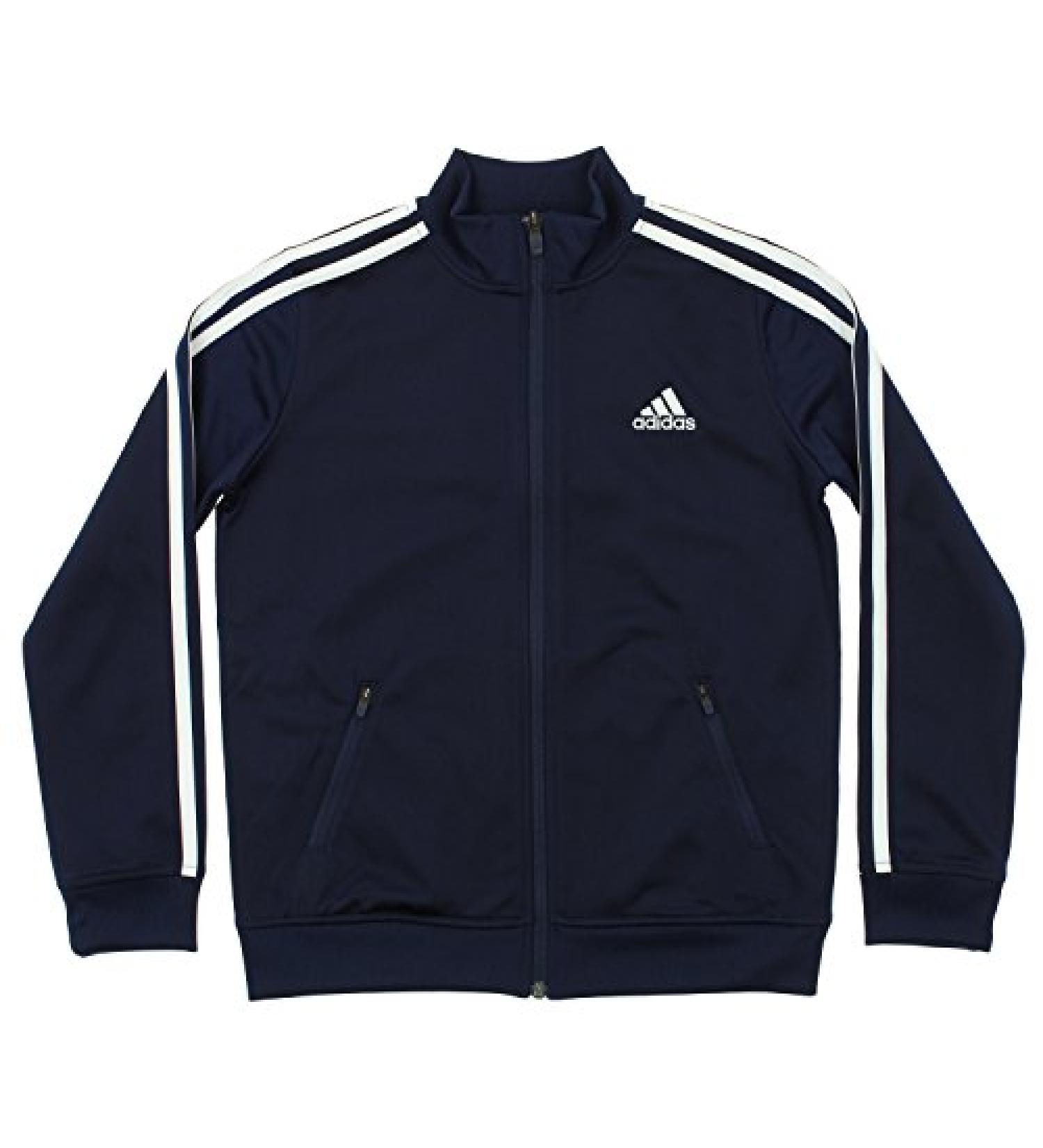 adidas Boys Separates Training Track Jacket (Big Kids) 18 Years Collegiate Navy/ White