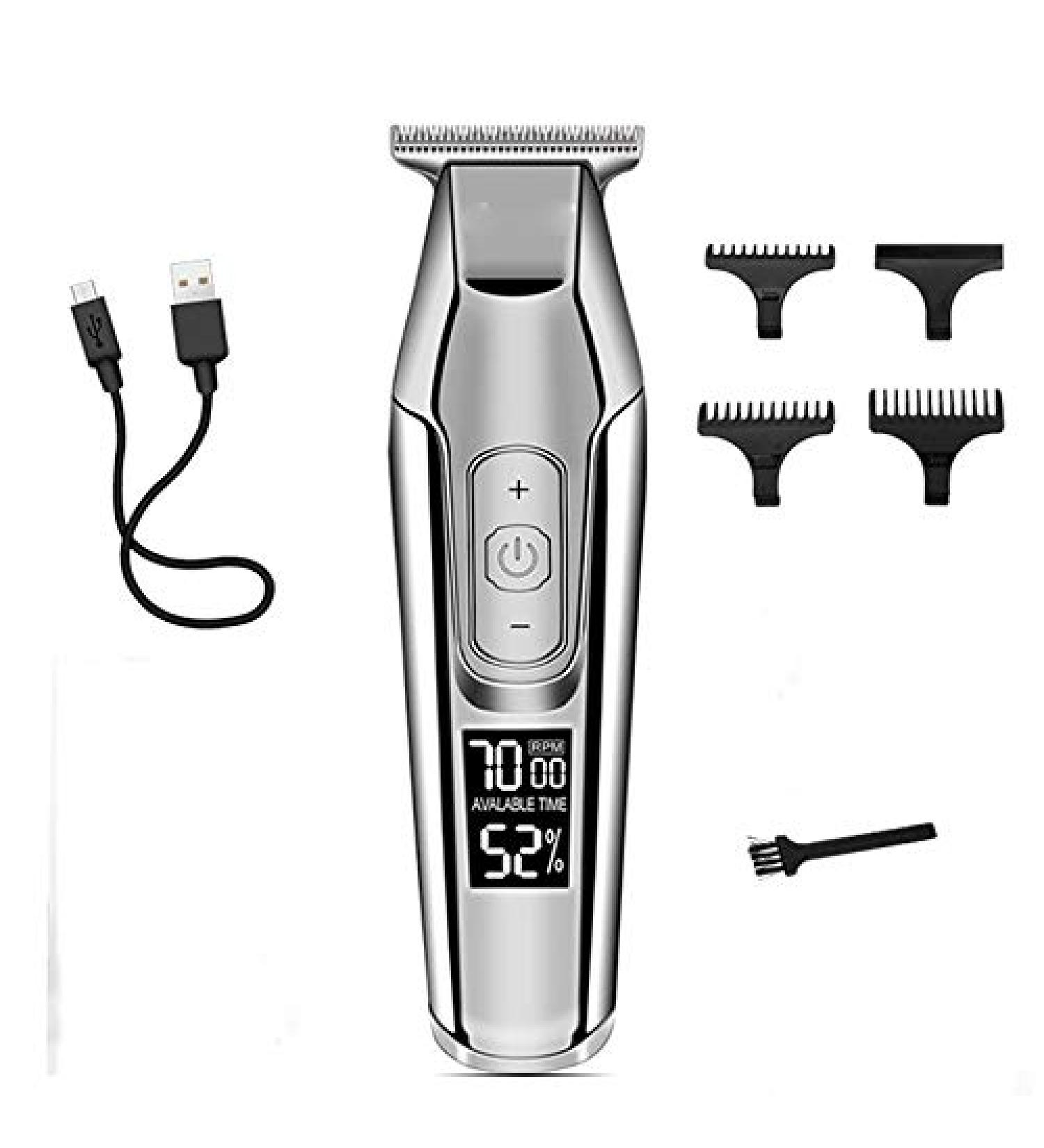 Professional Barber Hair Clipper with LCD Display - 0mm Bald Beard Trimmer for Men | Electric Hair Clippers for Precision Grooming - Buy Online on GoSupps.com