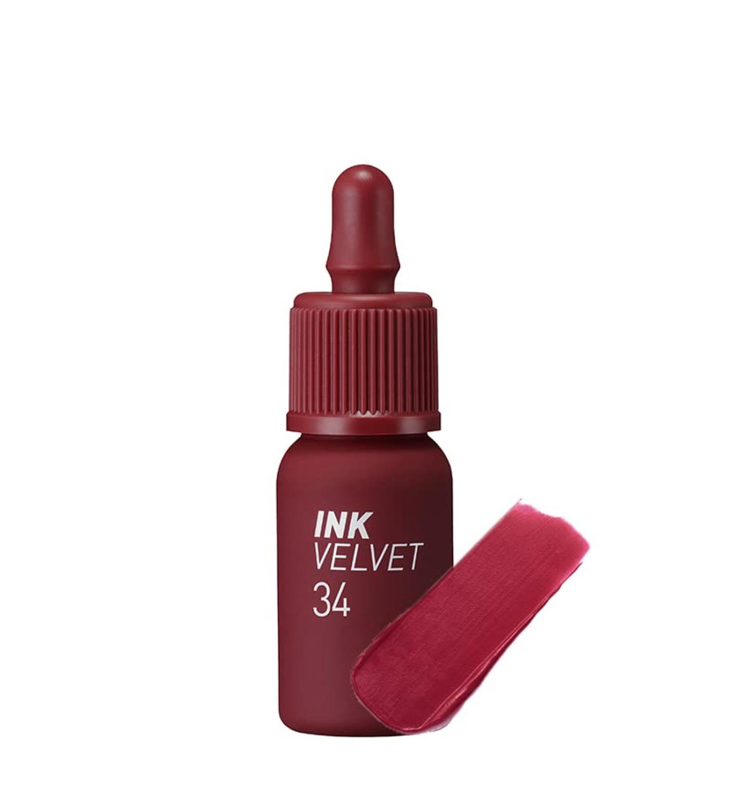 Peripera Ink the Velvet Lip Tint - High Pigment, Longwear, Weightless - Smoky Red - Buy Online on GoSupps.com
