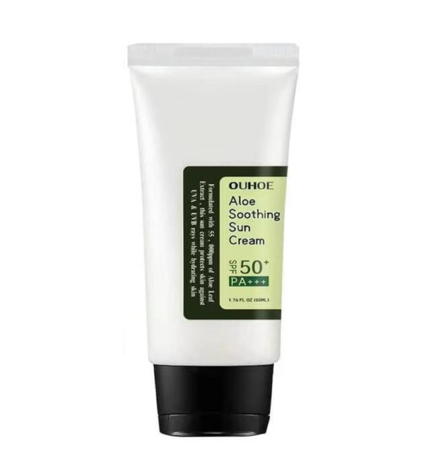 Aloe Soothing Sun Cream SPF 50 PA+++ | Broad Spectrum UV Protection | 50ml International Shipping - Buy Online on GoSupps.com