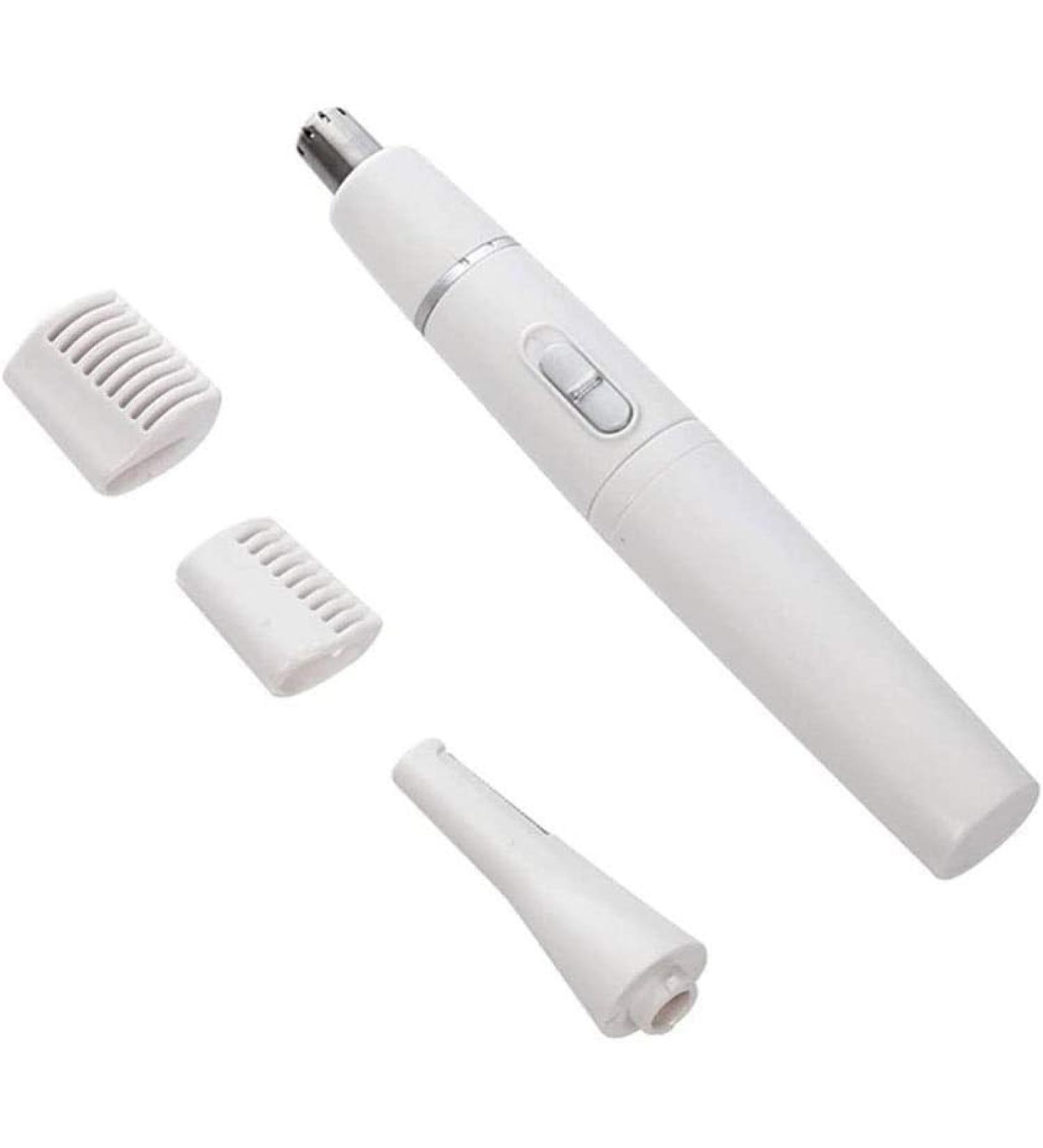 Hygienic 2-in-1 Trimmer & Detailer - Rinseable Interchangeable Heads for Eyebrows Neckline Nose & Ears | International Shipping - Buy Online on GoSupps.com