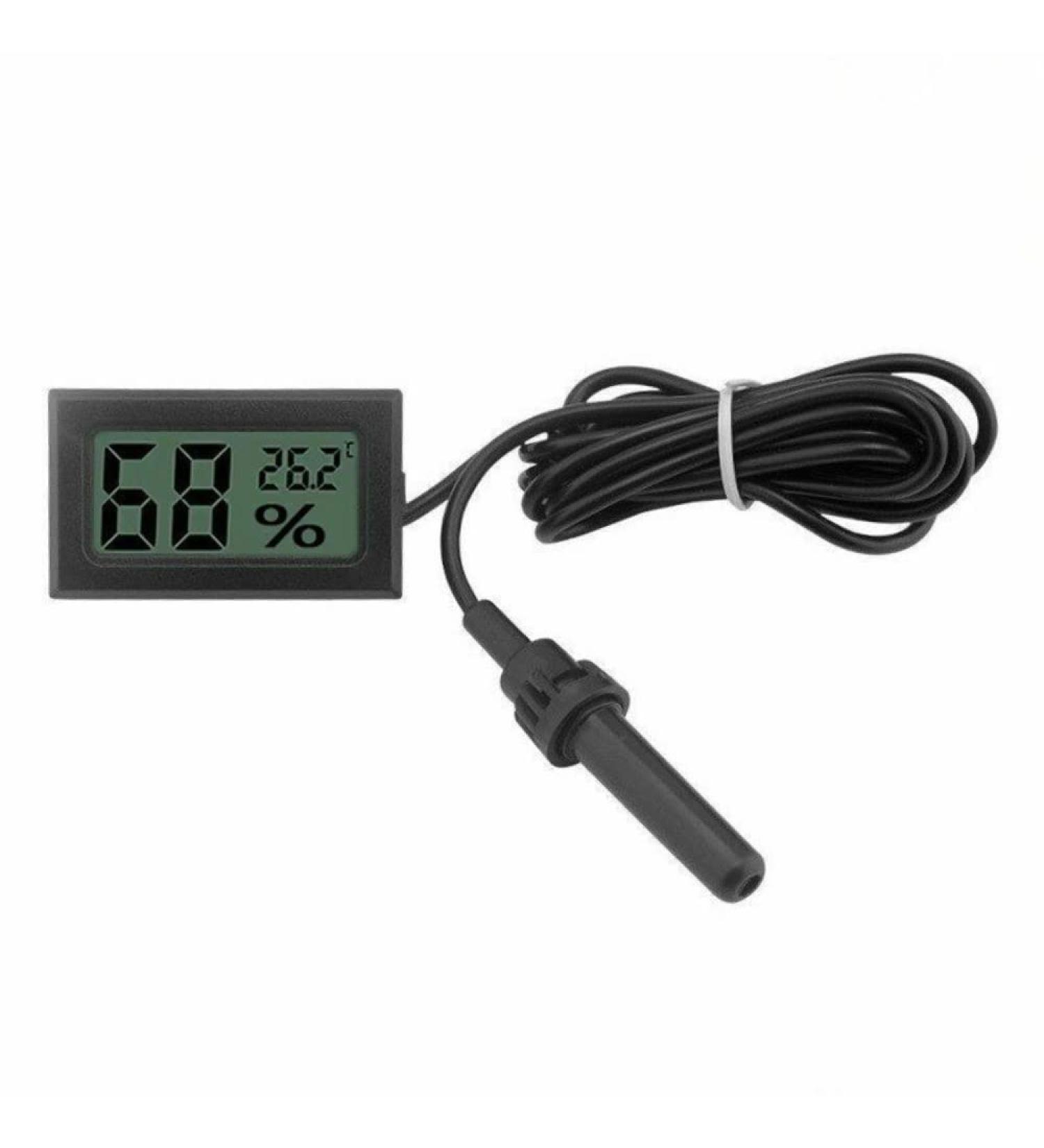 Fasizi 2-in-1 Digital LCD Thermometer Hygrometer for Reptile Incubator & Aquarium - Accurate Compact Design - Buy Online on GoSupps.com