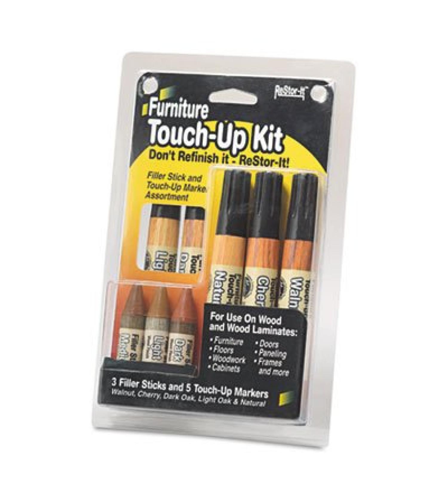 ReStor-It Furniture Touch-Up Kit - 8 Piece Set for Easy Furniture Repair & Restoration - Buy Online on GoSupps.com