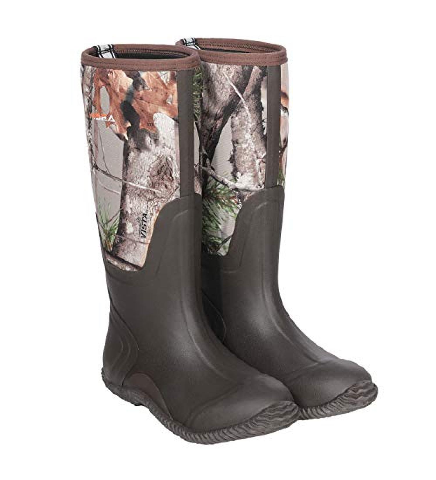 HISEA Men's Waterproof Insulated Rubber Neoprene Hunting Boots - Size 11 Arctic Camo - Buy Online on GoSupps.com