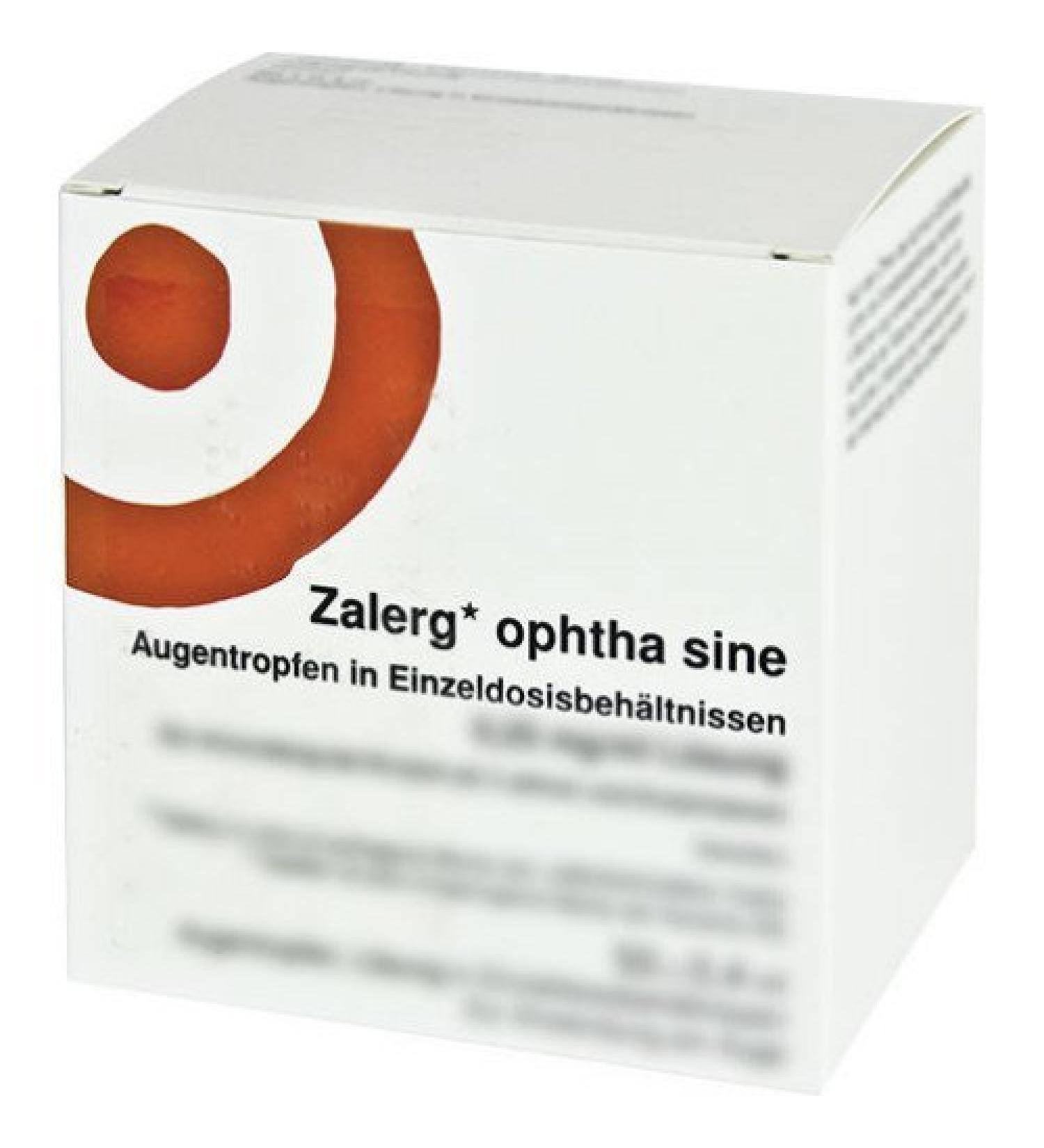Zalerg Ophtha Sine eye drops single dose pipettes