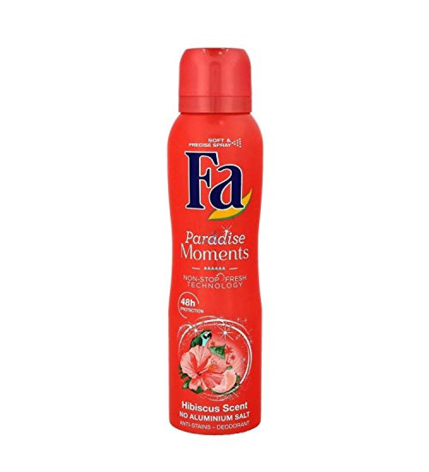 FA Paradise Moments Spray Deodorant 150ml (Hibiscus Scent)
