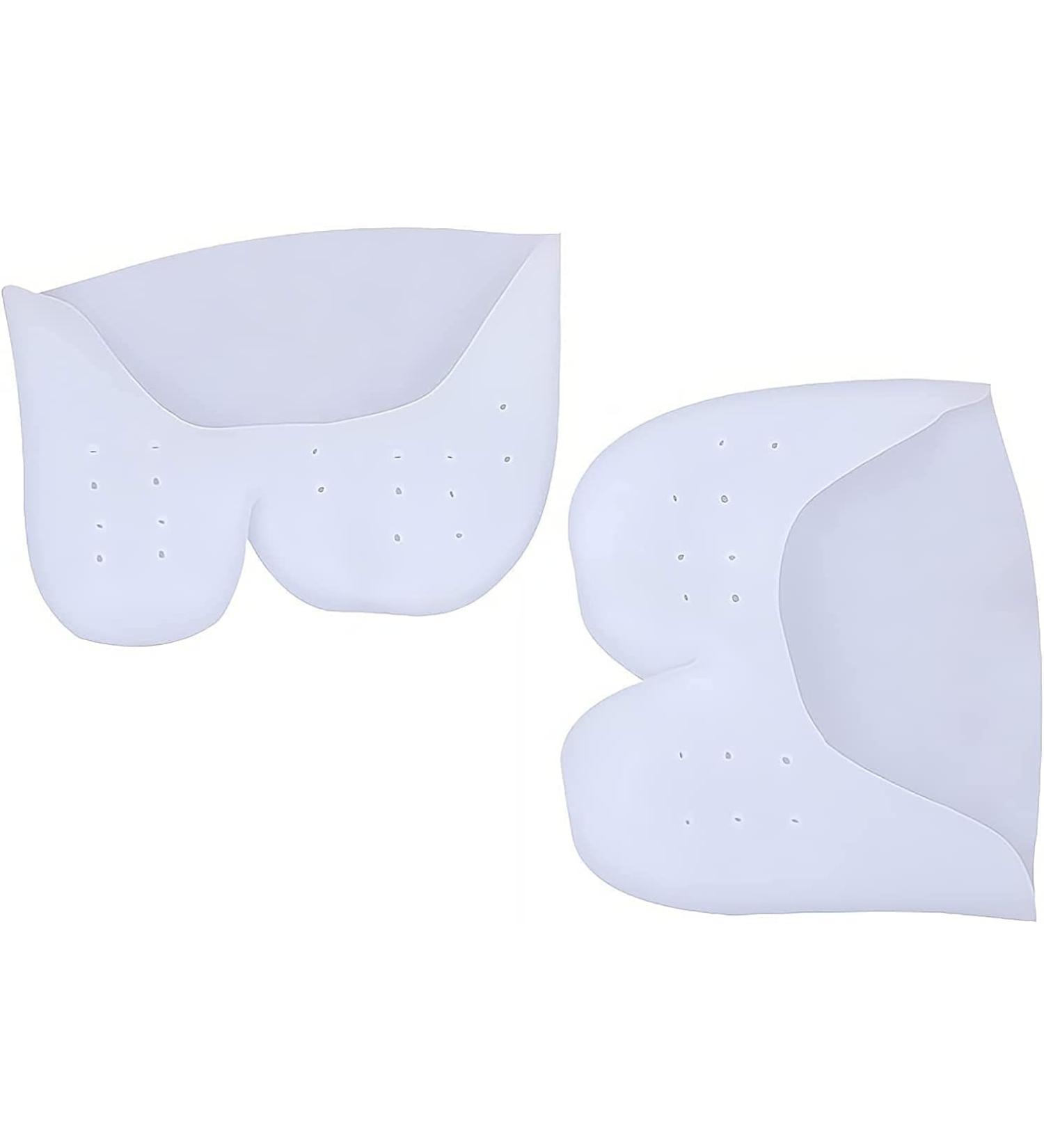 Buy Silicone Pointe Toe Pads & Forefoot Cushions | Soft Toe Protectors for Men & Women - 2 Pairs (White) - International Shipping Available - Buy Online on GoSupps.com