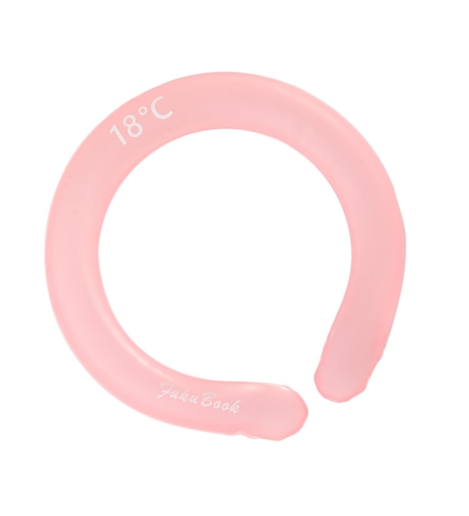 NOLITOY Ice Bolster Cooling Neck Collar - Summer Heat Prevention Ice Pad - Pink Ice Crystal Mixture 18x17x2CM - Outdoor Comfort - Buy Online on GoSupps.com