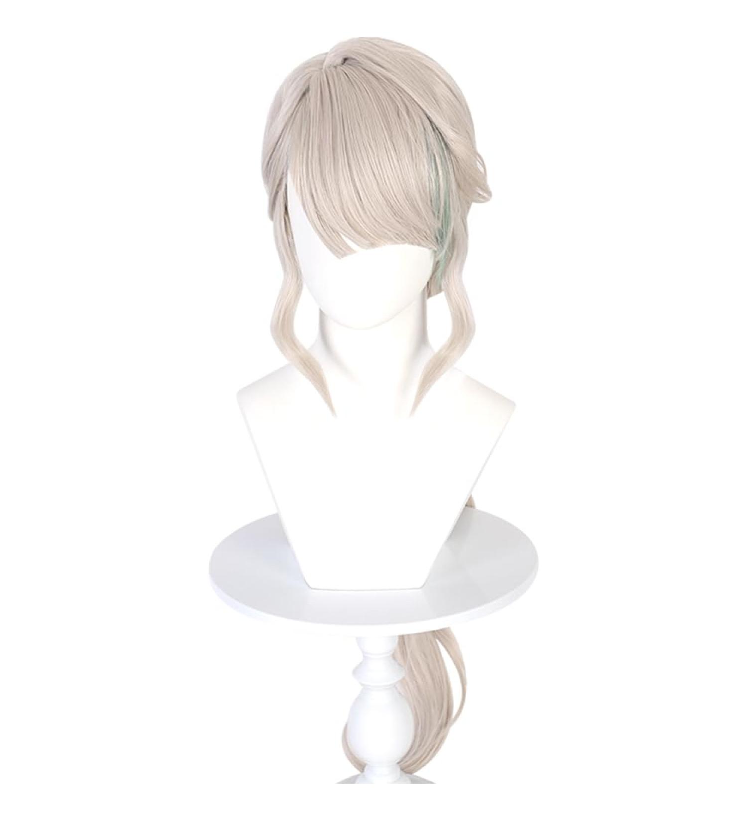 Gray and Blue Long Wig for Lynette Cosplay - Genshin Impact Costume Hair - Buy Online on GoSupps.com