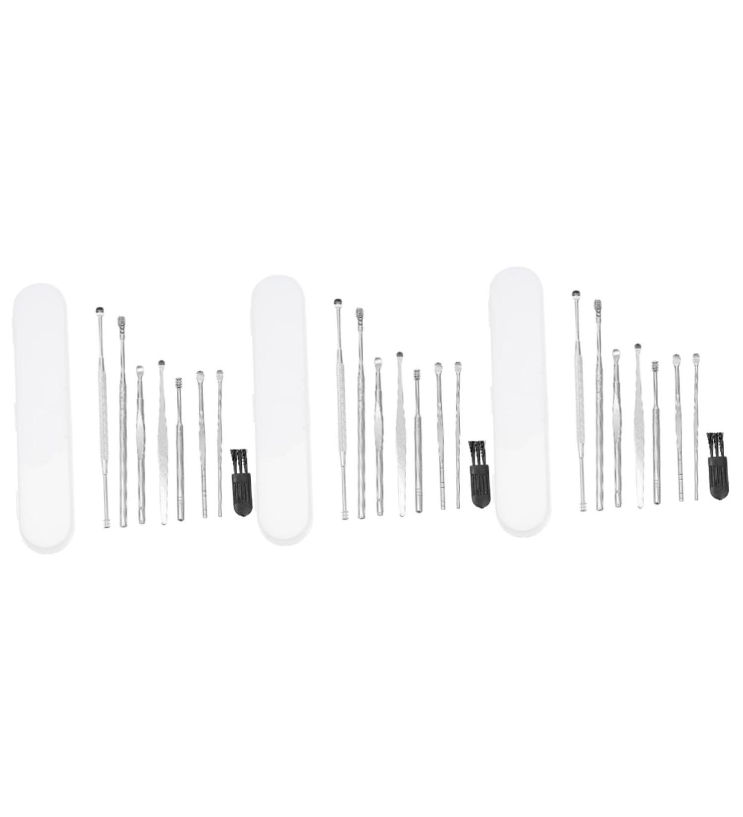 Lurrose Ear Spoon Set - 8 Piece Ear Cleaning Tool Kit for Ear Wax Removal and Ear Care - Buy Online on GoSupps.com
