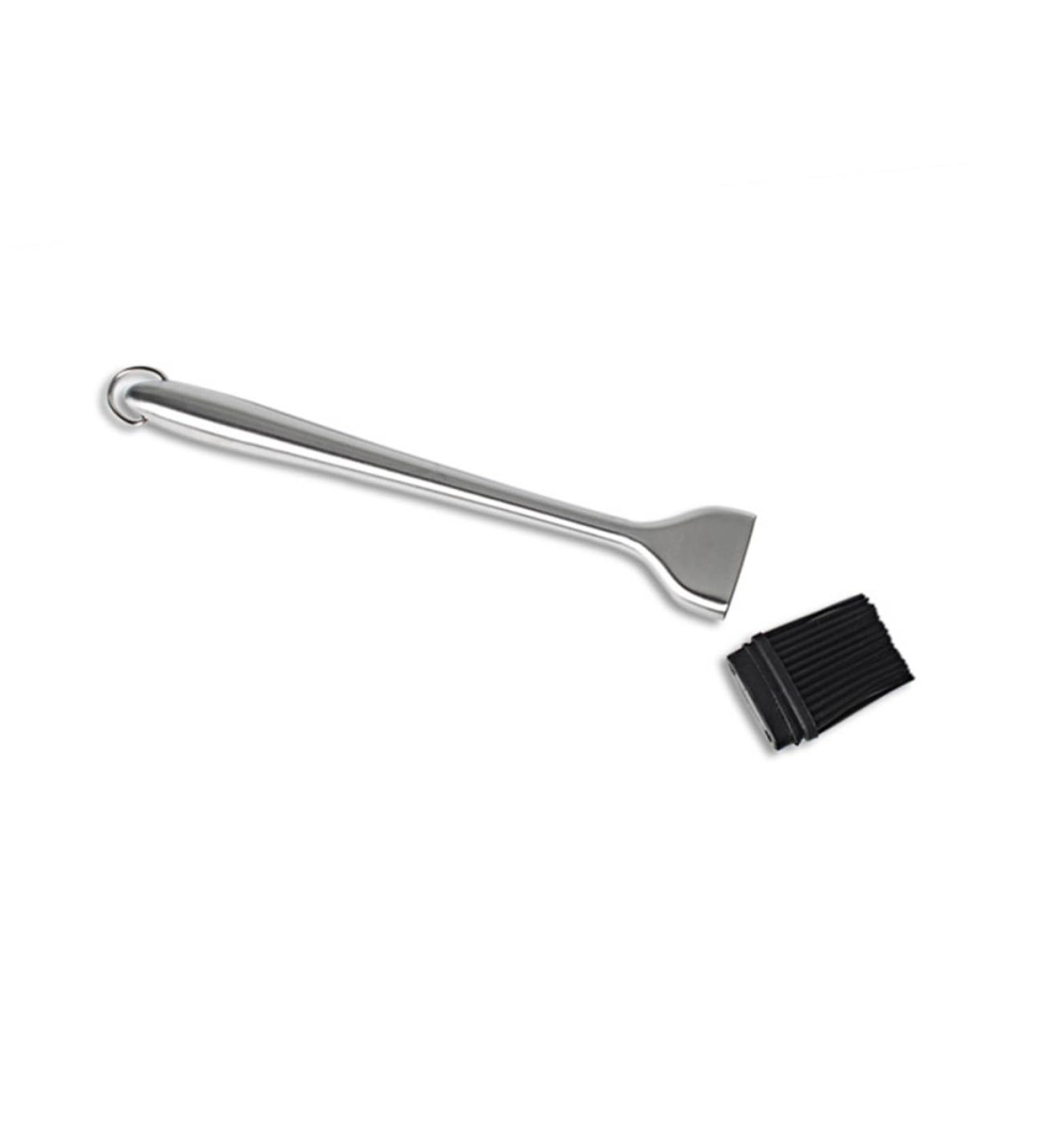 Zerodeko 2pcs Cake Tools Pastry Brush for Baking T Tool Basting Brush Grill Brush Stainless Steel Oil Brush medium Silver - Buy Online on GoSupps.com