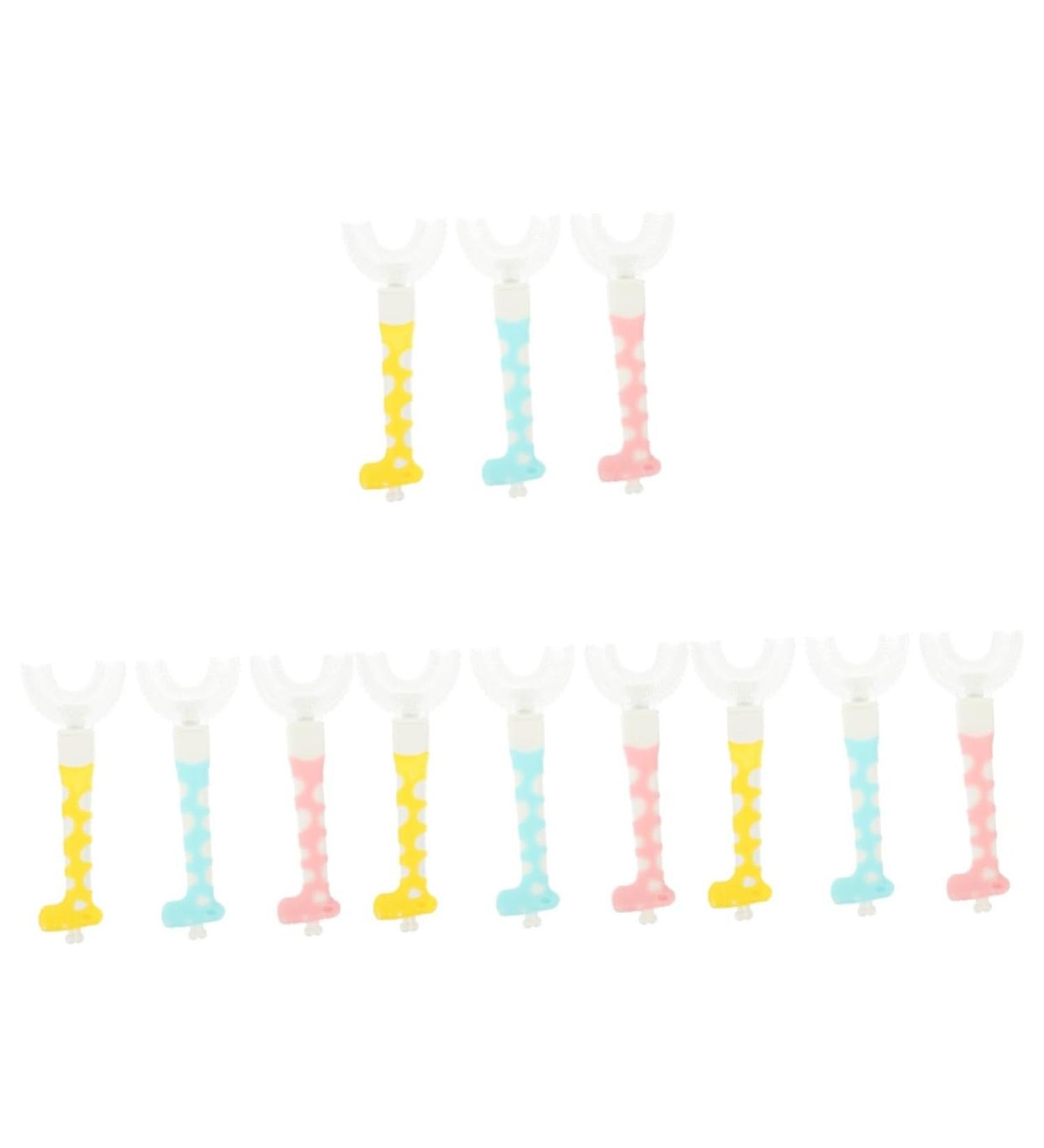 Buy Beavorty 12 STK Children's Toothbrushes - Electric & Manual Baby U-Brush for Kids | Durable ABS Quality - Buy Online on GoSupps.com