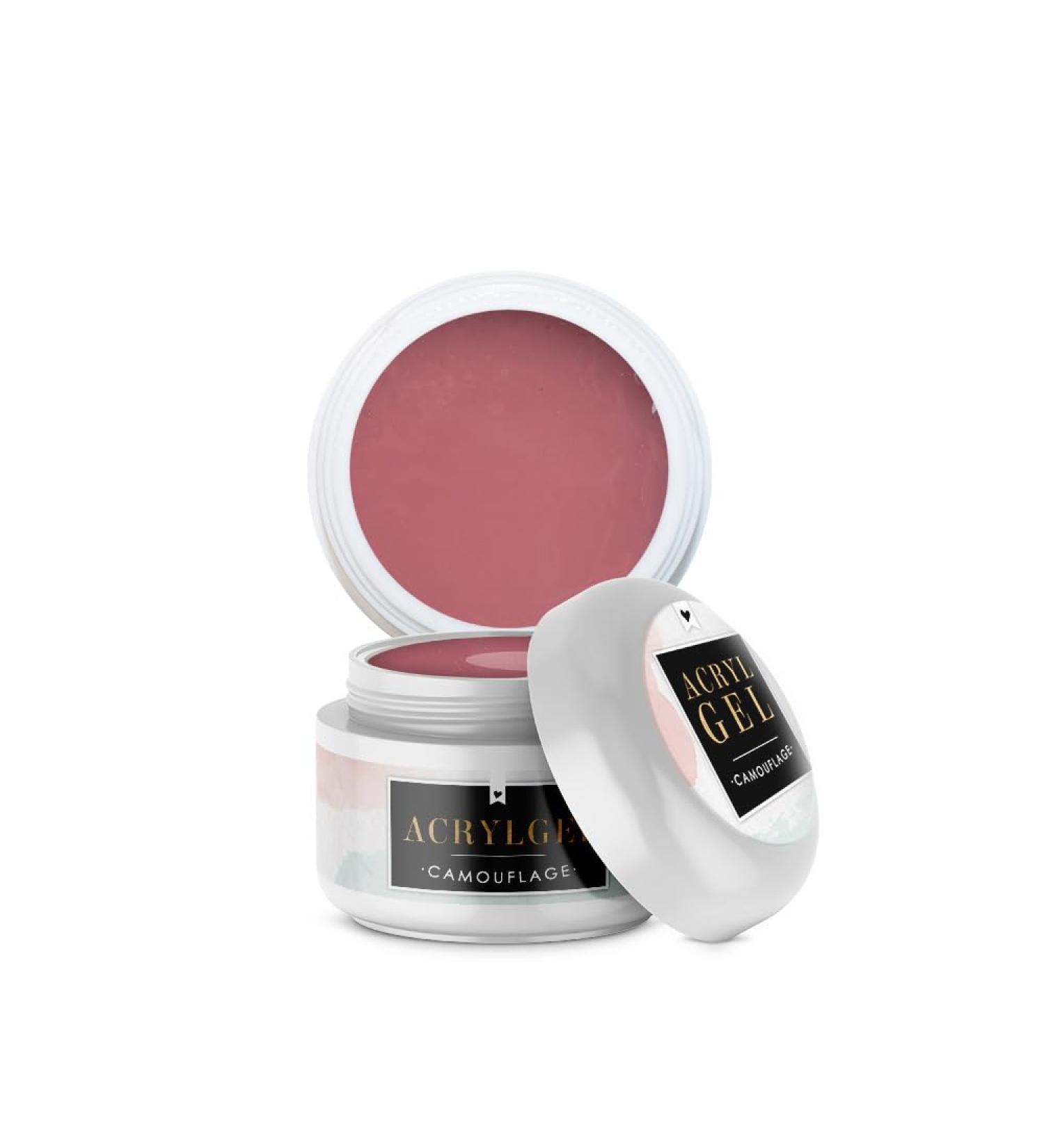 Lynis Nailshop Lynis-Nailshop.de - Acrylic Nail Gel - CamoFLAGE NUDE MAKE UP - 15 ml - Color for double tips/Pop it Nails - No drips and low odor