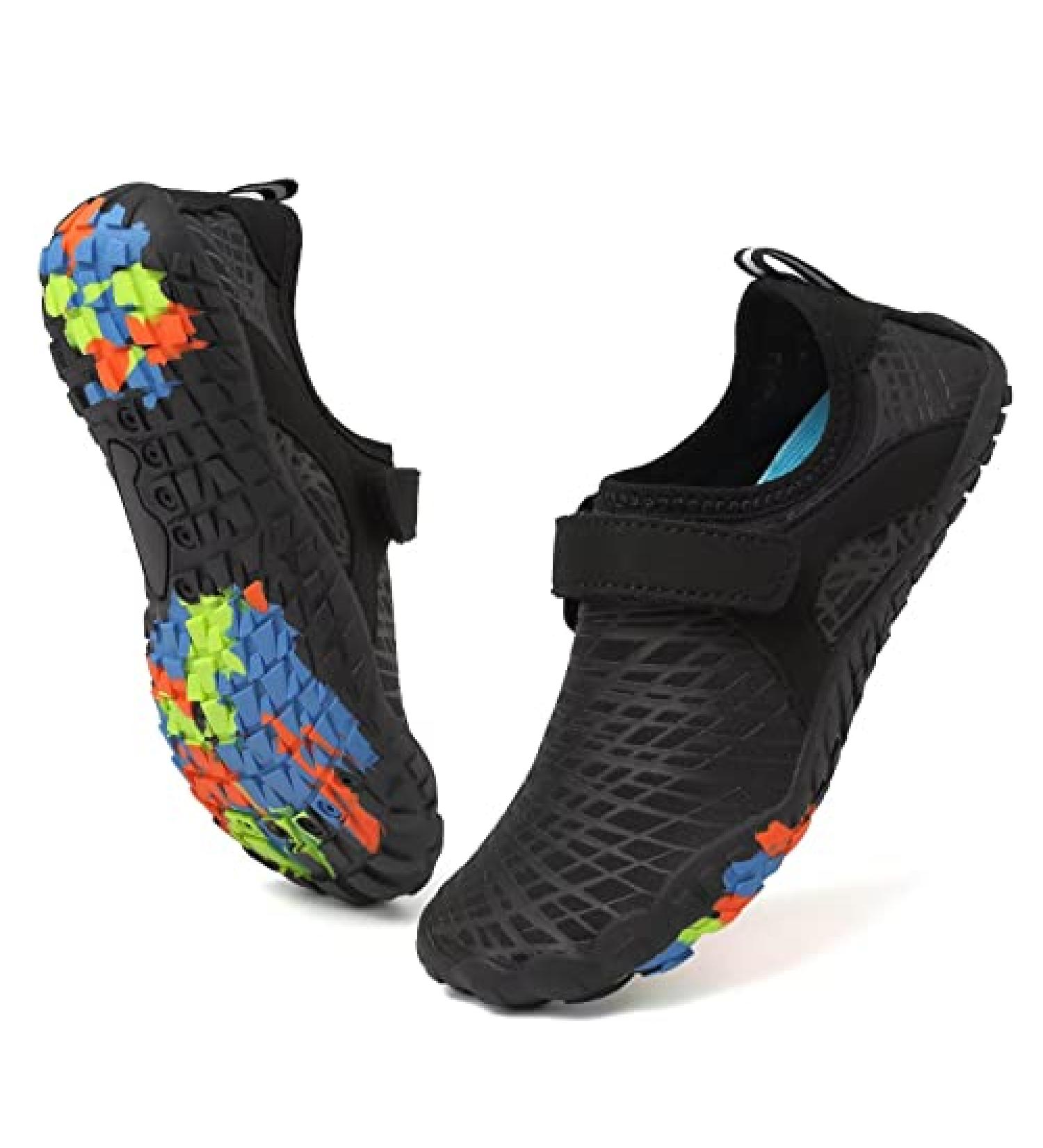 CIOR Kids Water Shoes - Aqua Athletic Sport Shoes for Boys & Girls (Big Kid 8-12 Years) - Size 6.5 - Black - Buy Online on GoSupps.com