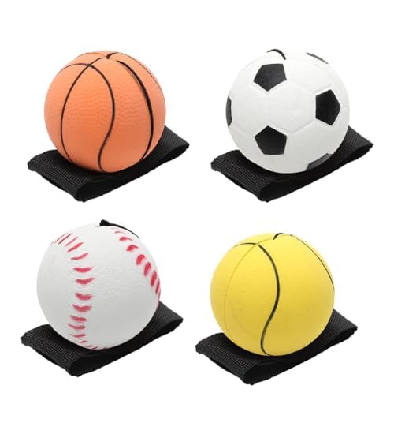 Shop Tutamaz Springball Set - 4 6cm Wrist Return Balls with Cord | Perfect Easter Gifts for Kids & Adults - International Shipping Available - Buy Online on GoSupps.com