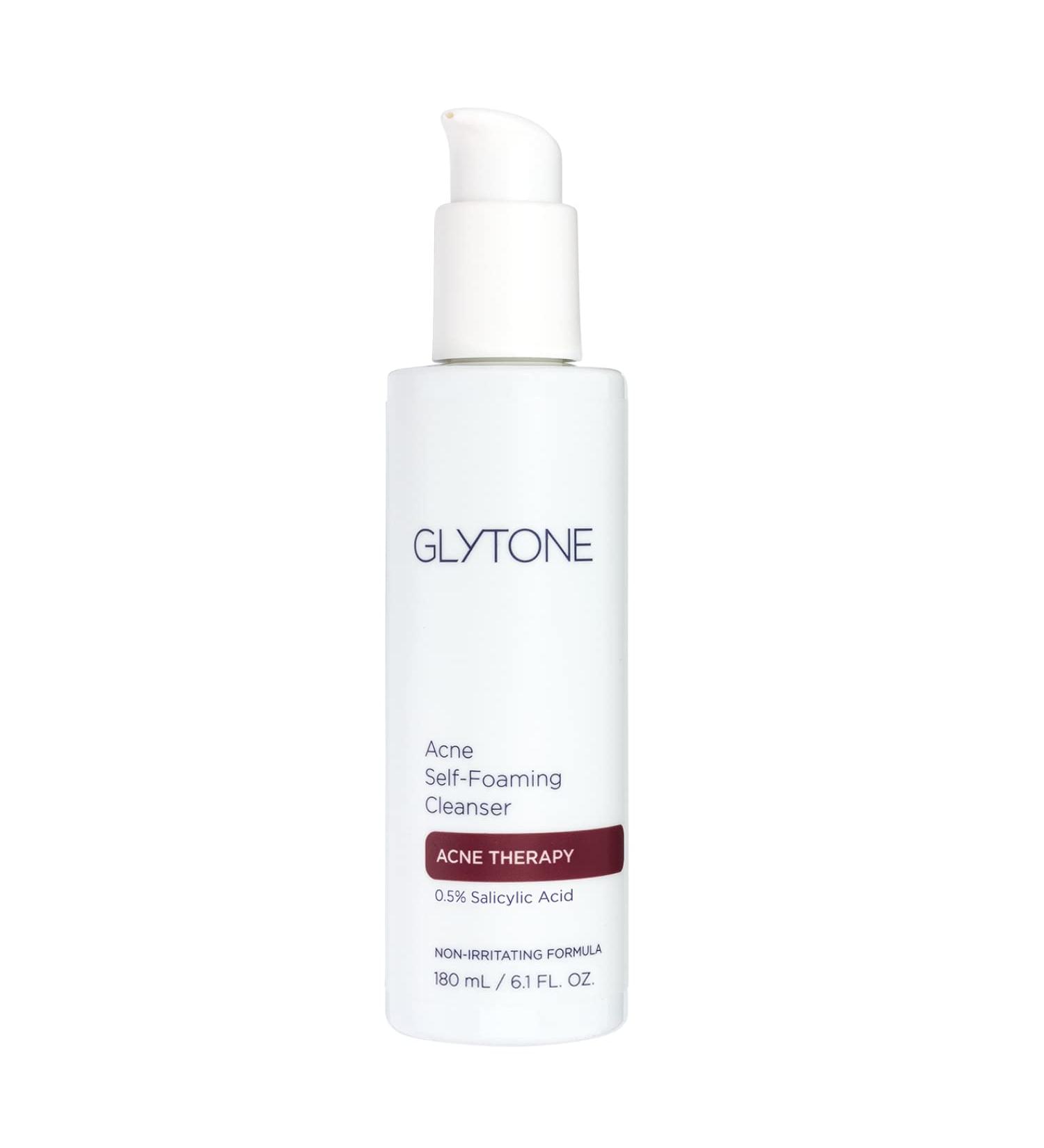 Glytone Acne Self Foaming Cleanser 0.5% Salicylic Acid - 6.1 fl. oz | Non-Comedogenic & Non-Irritating Formula for Mild Acne - Buy Online on GoSupps.com