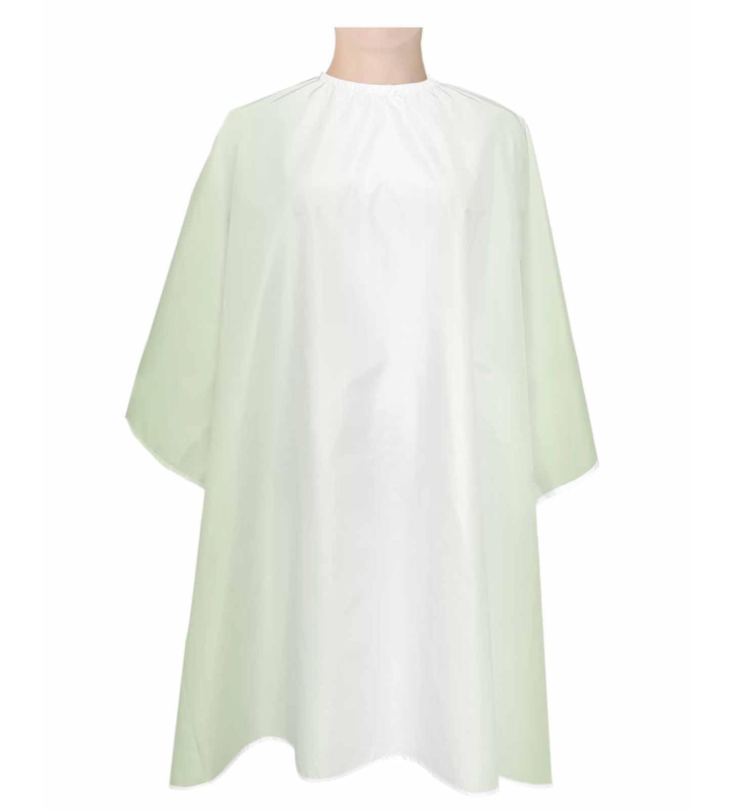 Light Green & White Barber Cape - Stylish Hair Cutting Cape for Men Women & Kids | Adjustable Neckline 55x63 Inch Ombre Gradient Design - Buy Online on GoSupps.com