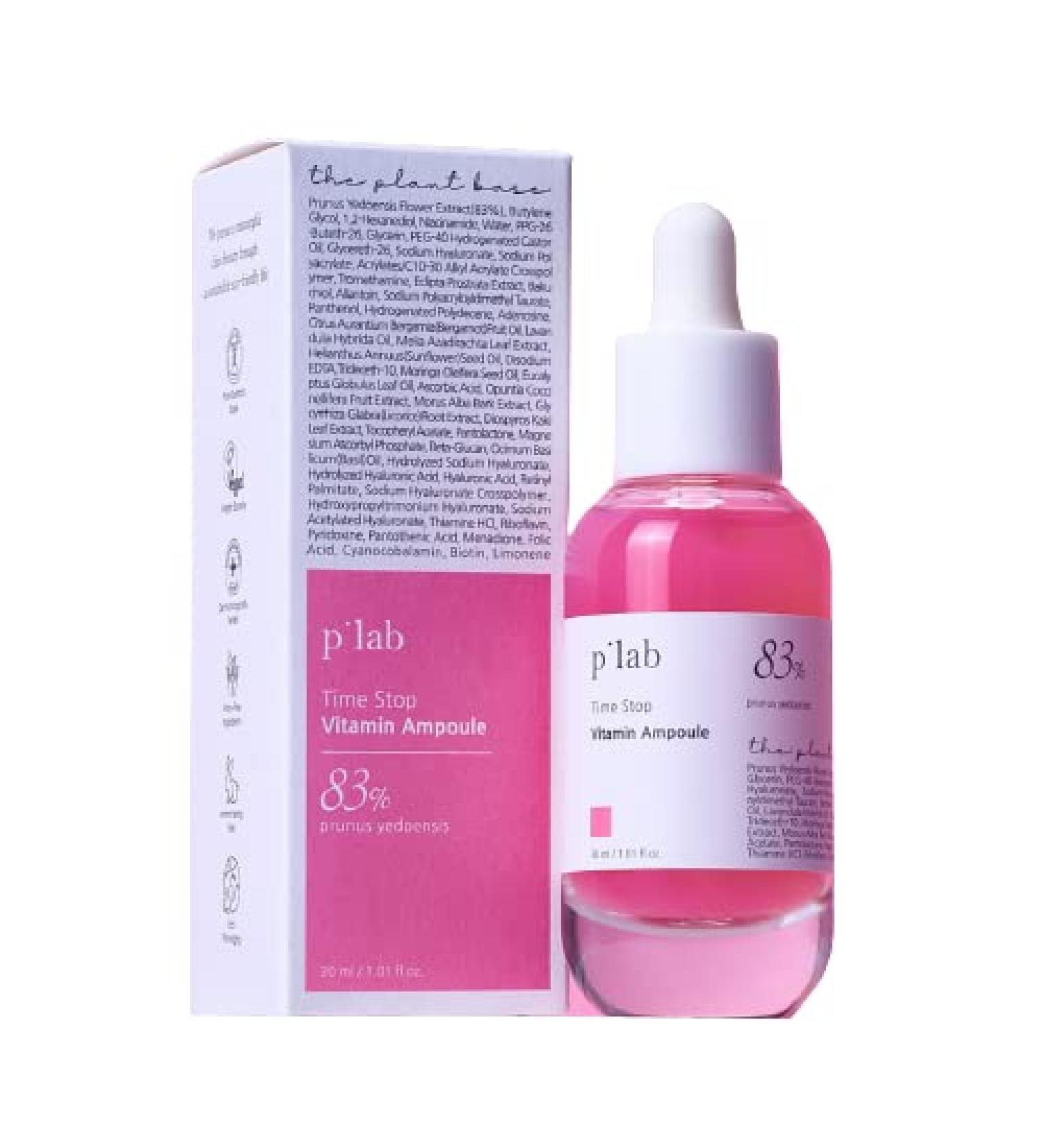 Buy THE PLANT BASE Time Stop Vitamin Ampoule | Prunus Yedoensis 83% | 14 Vitamins & Bakuchiol | Premium K-Beauty for Youthful Skin - International Shipping Available - Buy Online on GoSupps.com