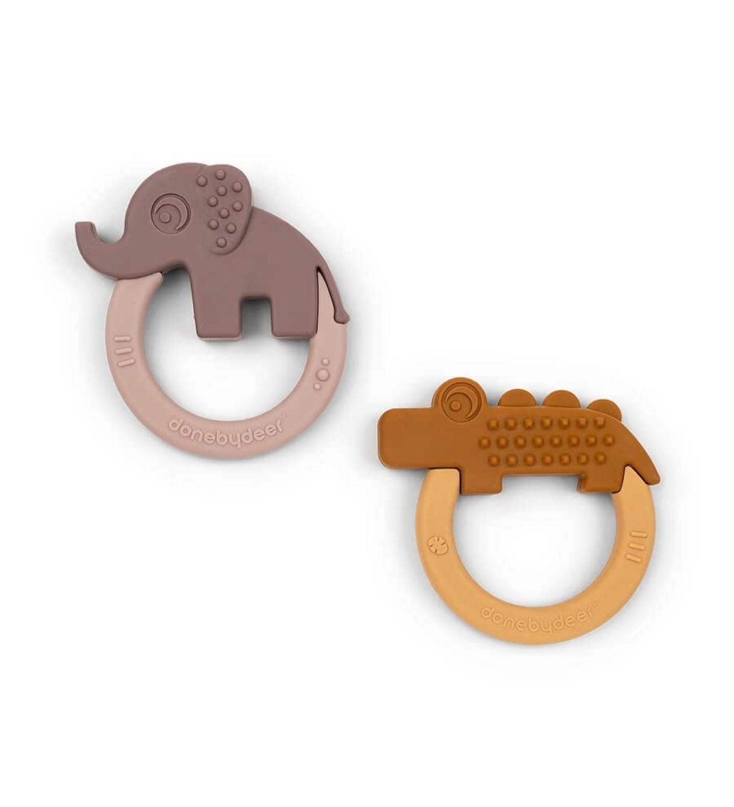Teething Rings Done by Deer Elephant & Crocodile - Mustard | Best International Shipping - Buy Online on GoSupps.com