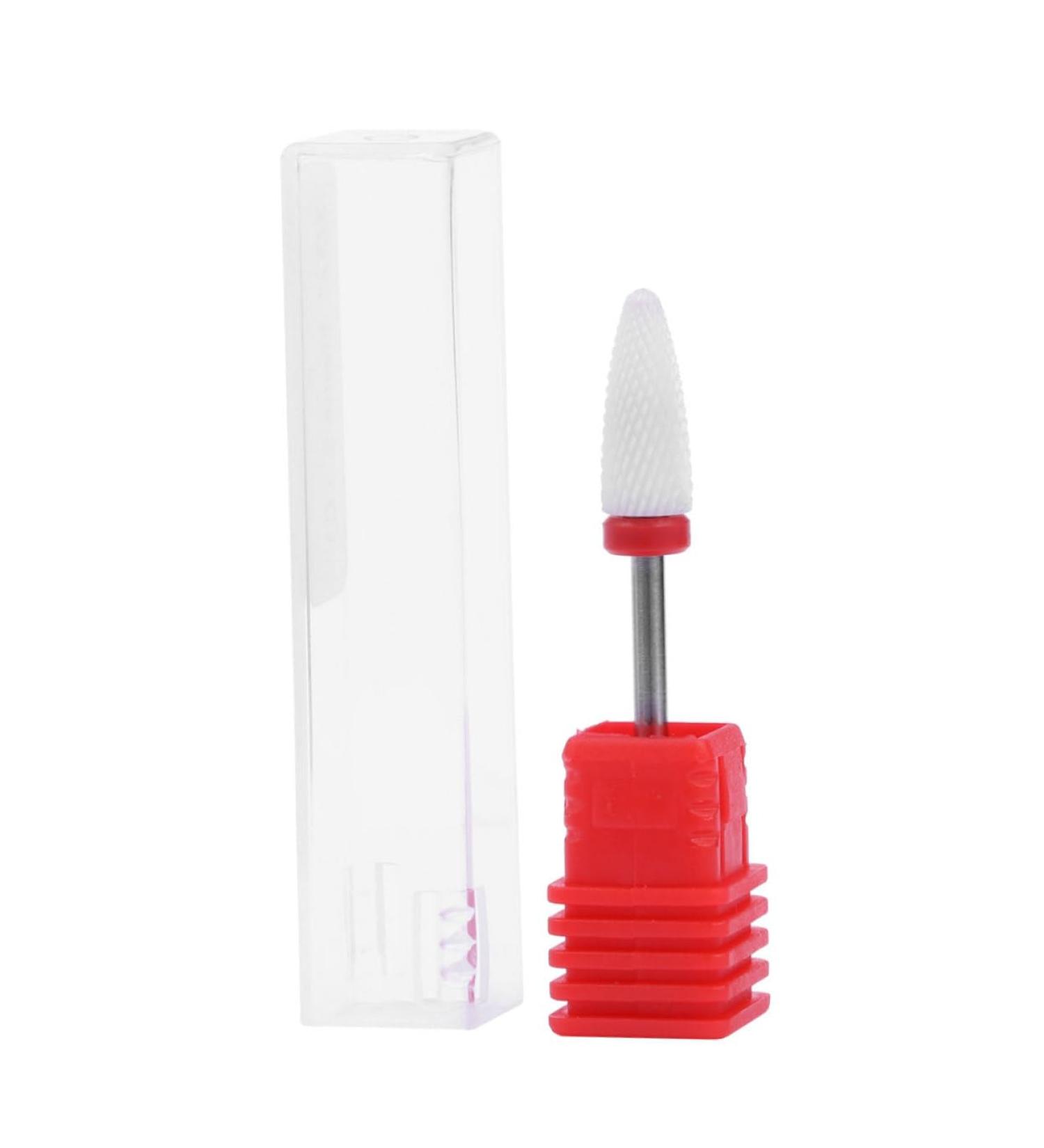 Healeved Nail Grinding Head Nail Drill Bits Manicure Drill Bits Exfoliating Tool Red medium Red - Buy Online on GoSupps.com