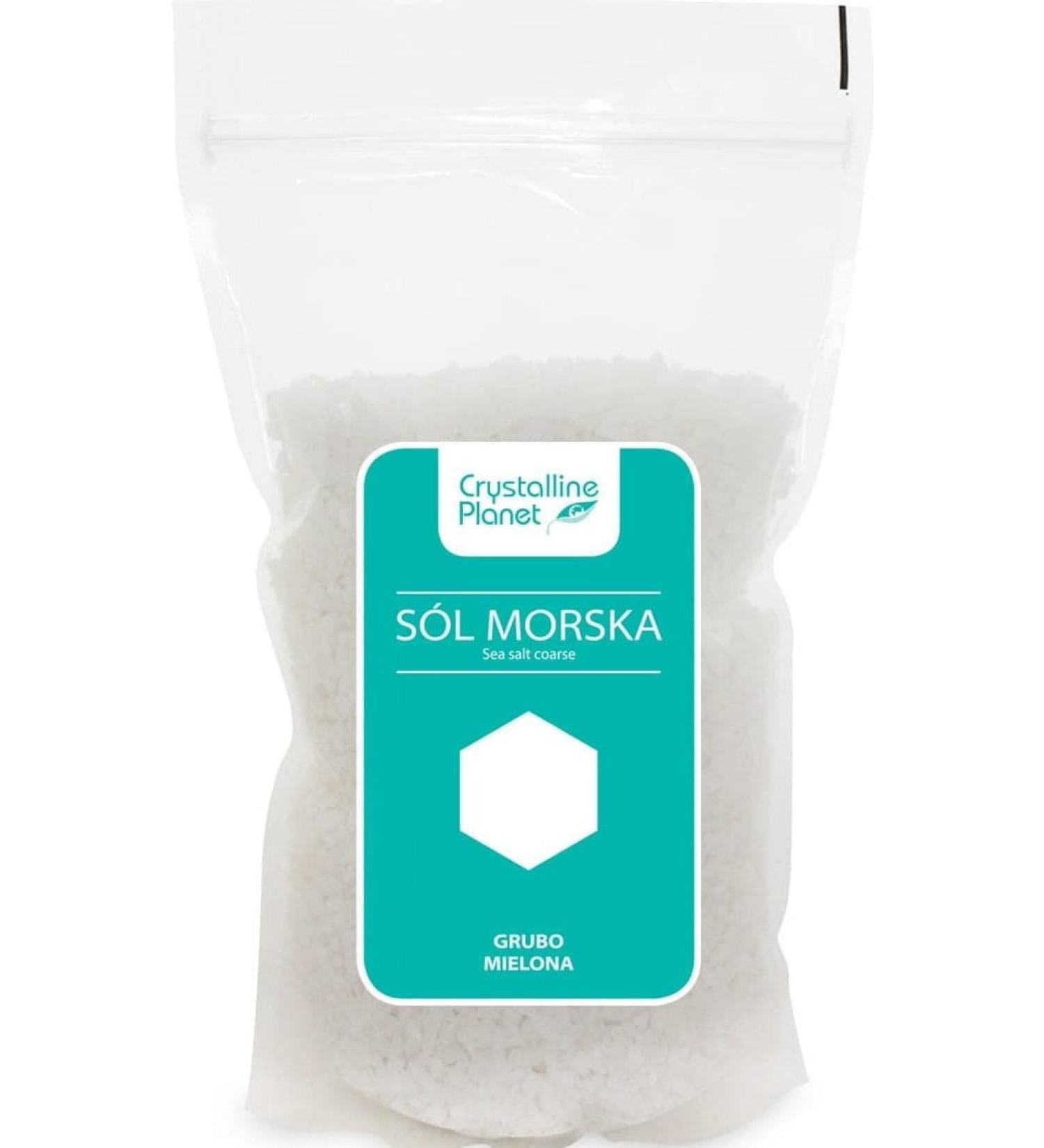 Coarse Crushed Sea Salt 1kg - Skarby Oceanu